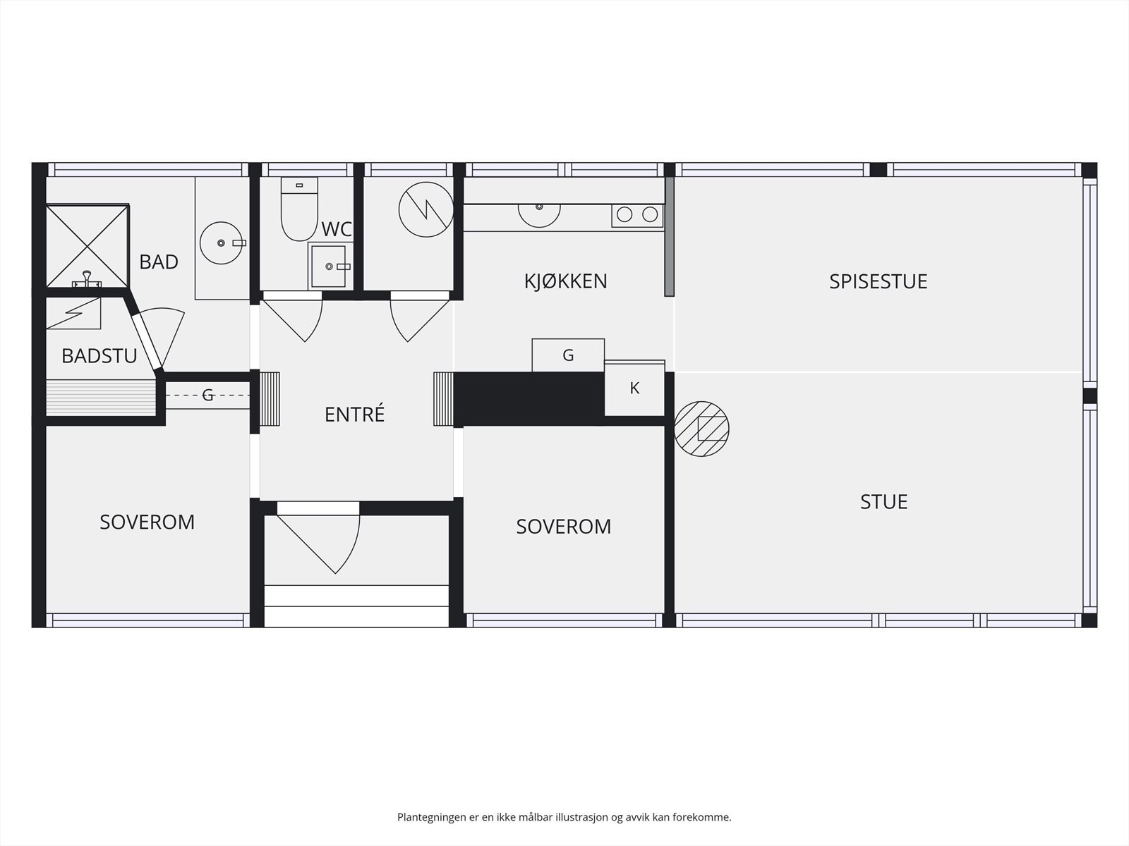 Plantegning 1.etasje. Galleribilde