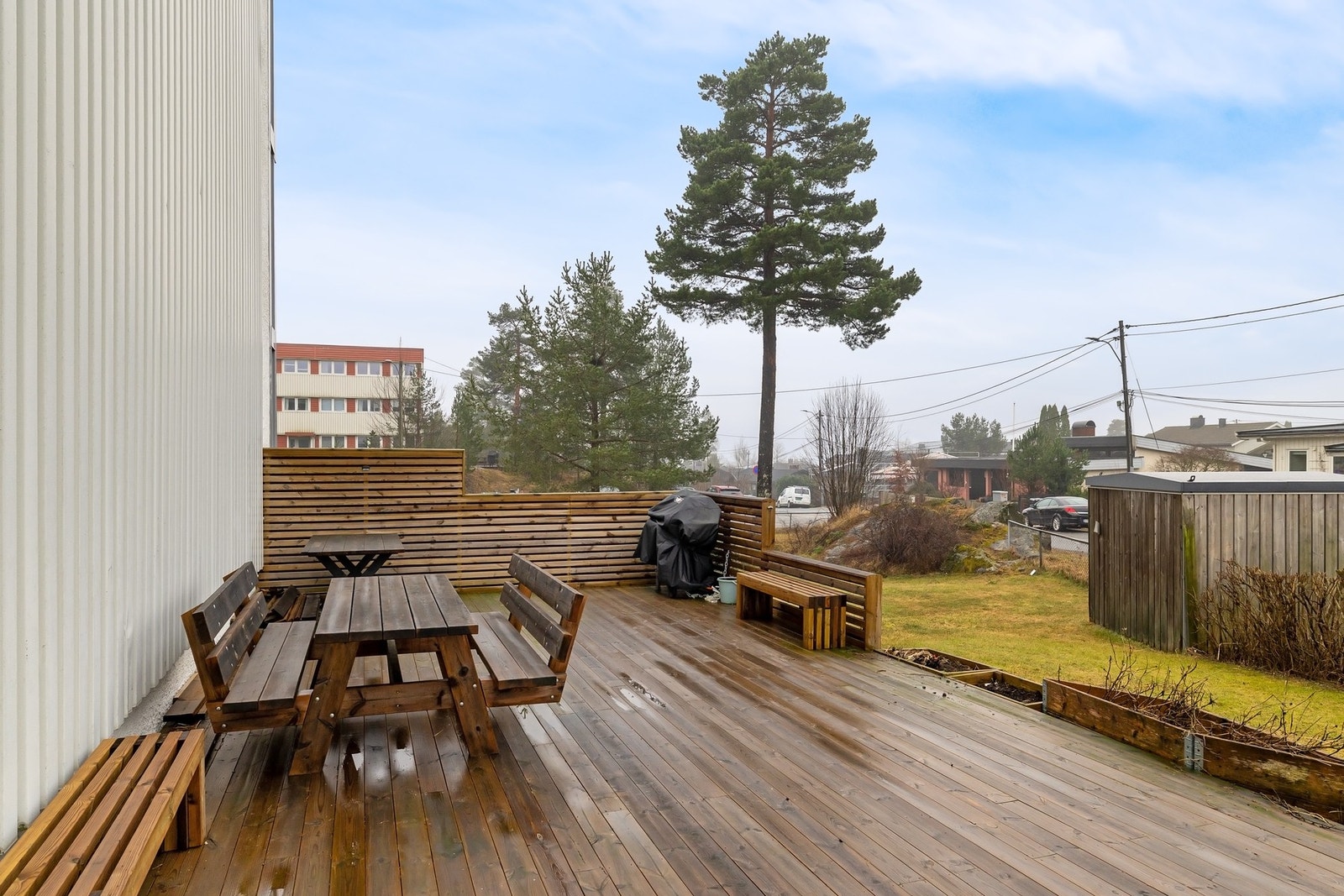 Uteområdet innbyr til sosialsamvære med gode naboer Galleribilde