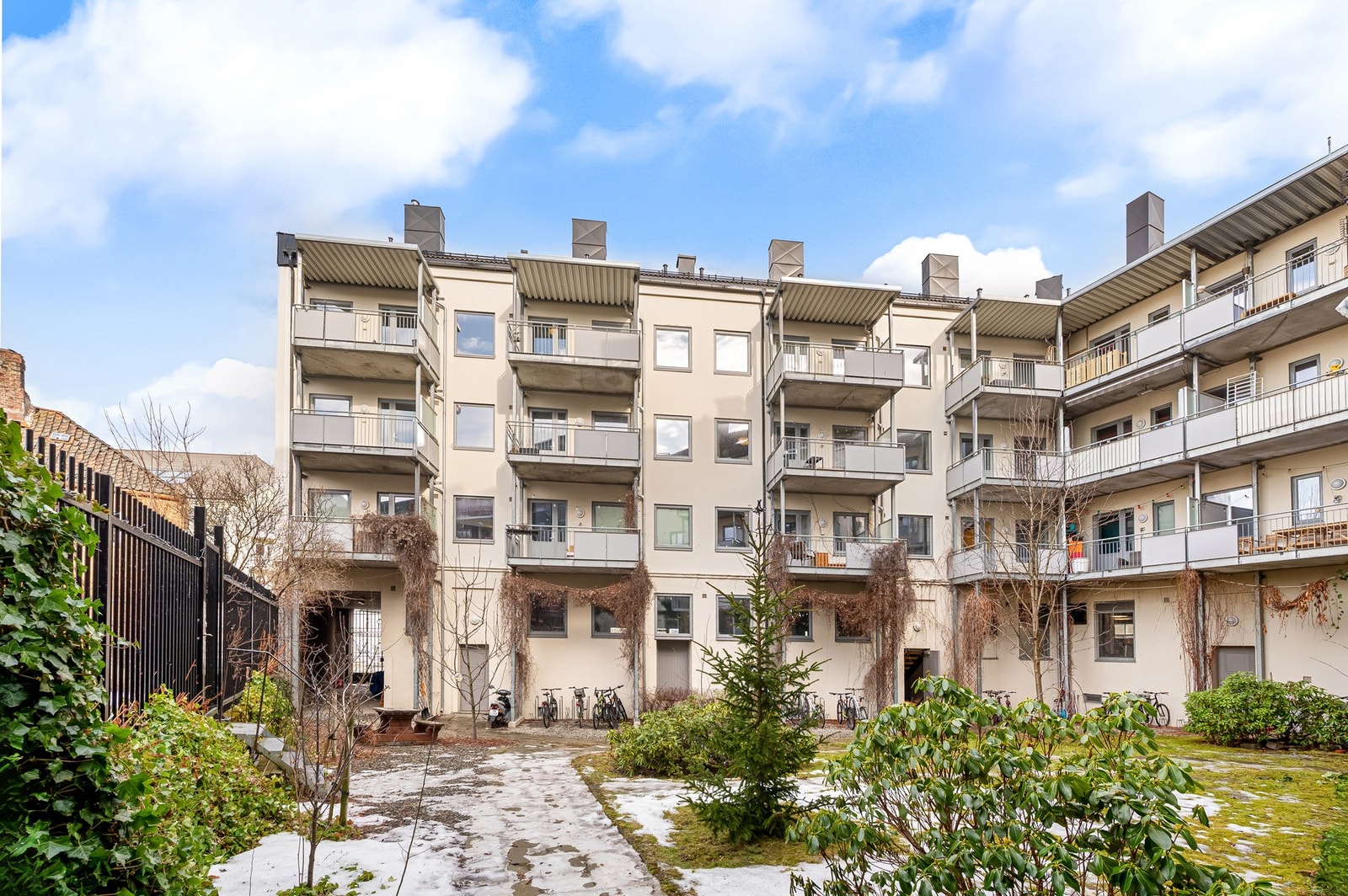 Man har fine fellesarealer for beboerne i bygget. Galleribilde