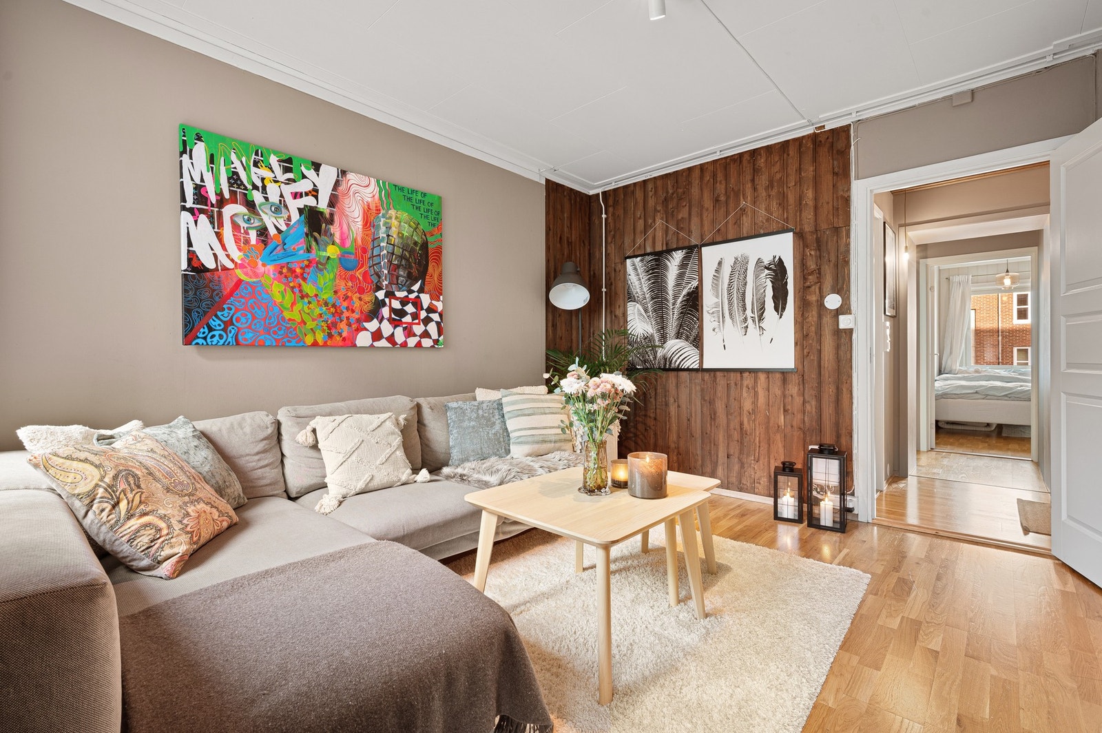 Leiligheten har en attraktiv og sentral beliggenhet på Lademoen med gangavstand til Solsiden. Galleribilde