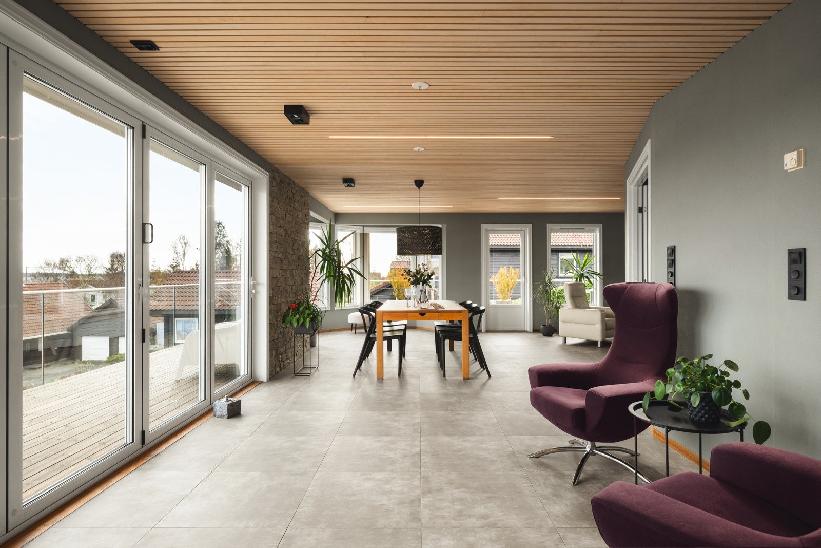 Det er lagt opp 3 punkter til taklamper om man ønsker å innrede annerledes e.l. Galleribilde