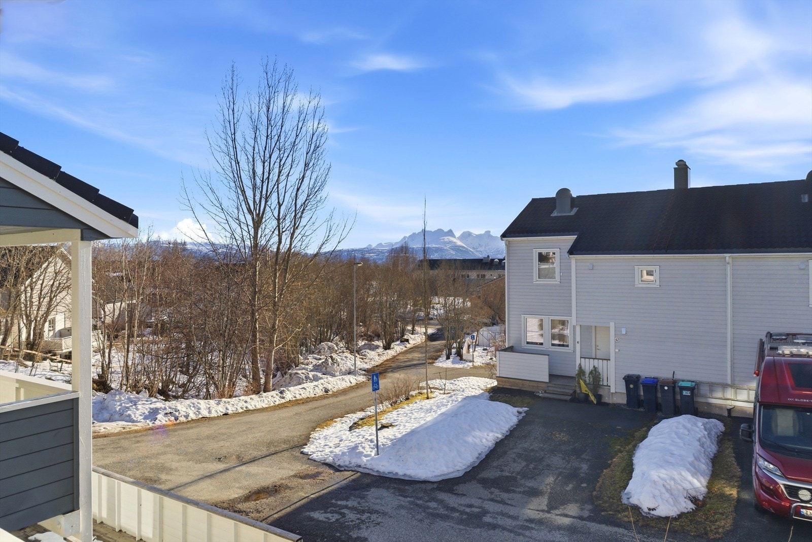 Utsikt balkong. Galleribilde