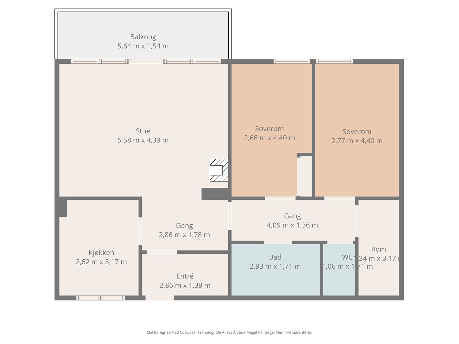 Plantegning leilighet. Galleribilde