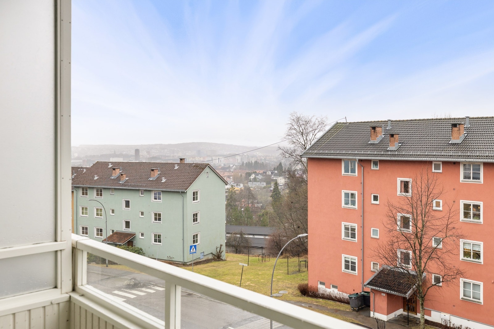 Flott utsikt fra balkongen. Galleribilde