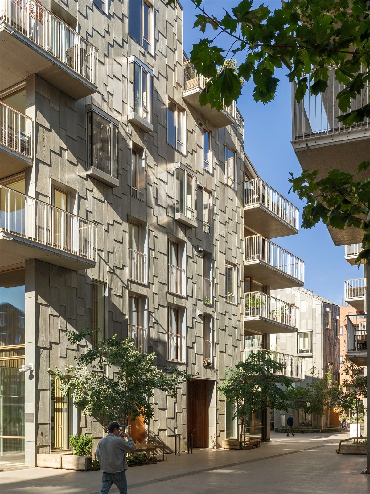 Vannkunsten er kanskje byens mest særegne boligprosjekter og ligger i hjertet av Bjørvika. Galleribilde