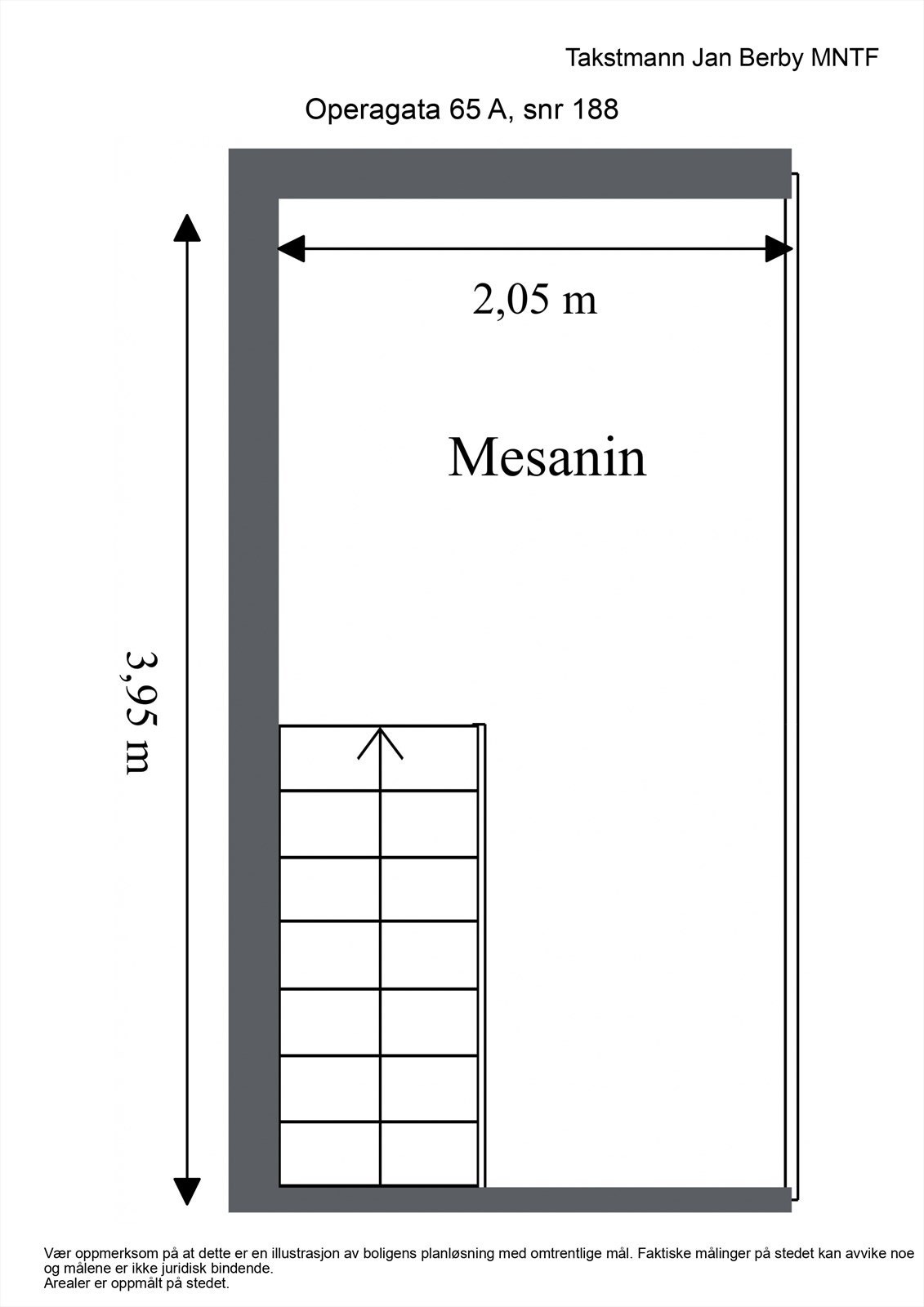 Plantegning - mesanin. Galleribilde