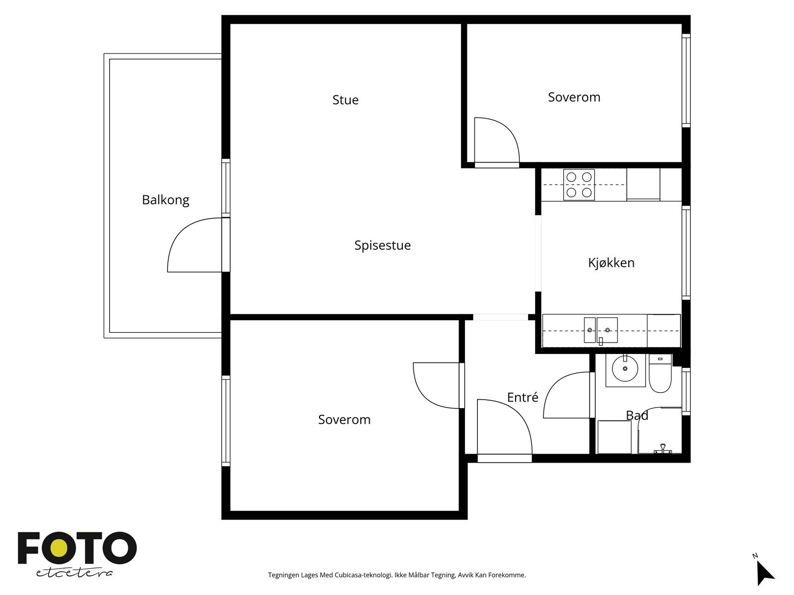 Veiledende plantegning - Ikke målbar Galleribilde