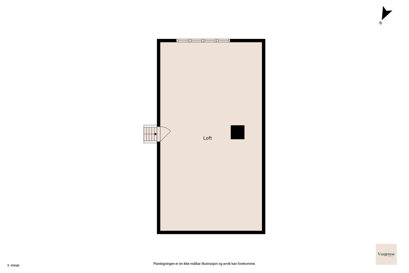 Plantegning loft. Galleribilde