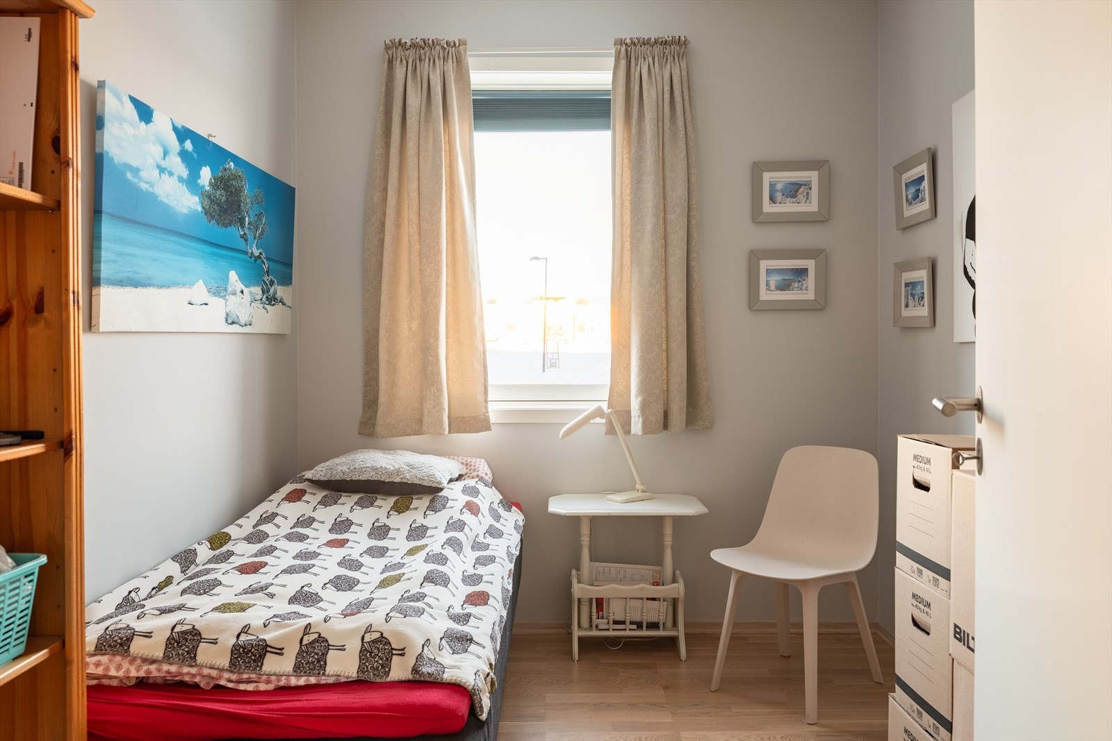 Leiligheten andre soverom er på gode 7m². Galleribilde