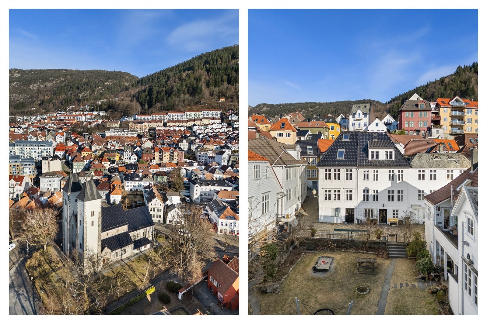 Hyggelig park areal foran boligen. Galleribilde