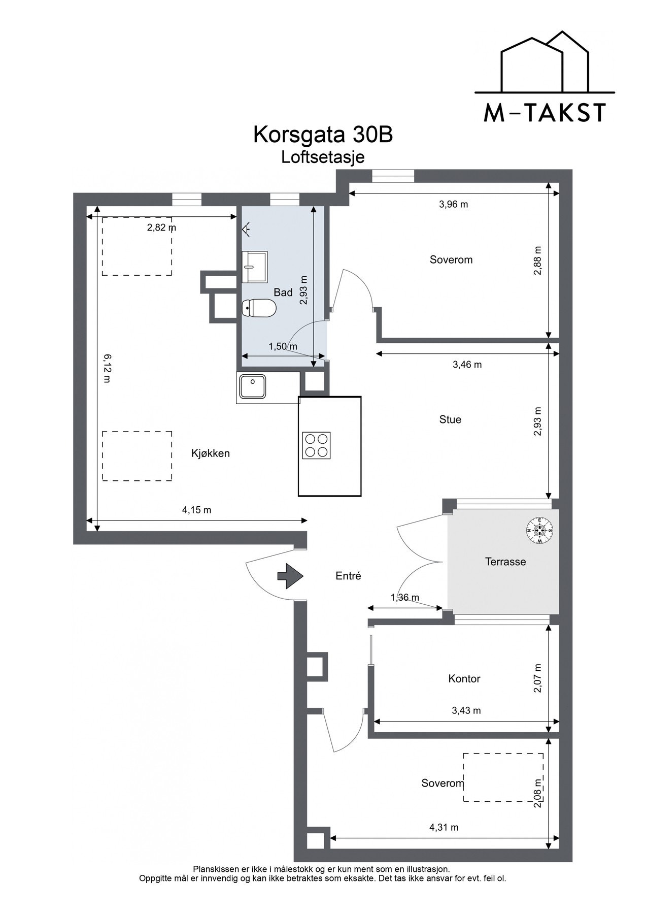 Plantegning til orientering. Galleribilde