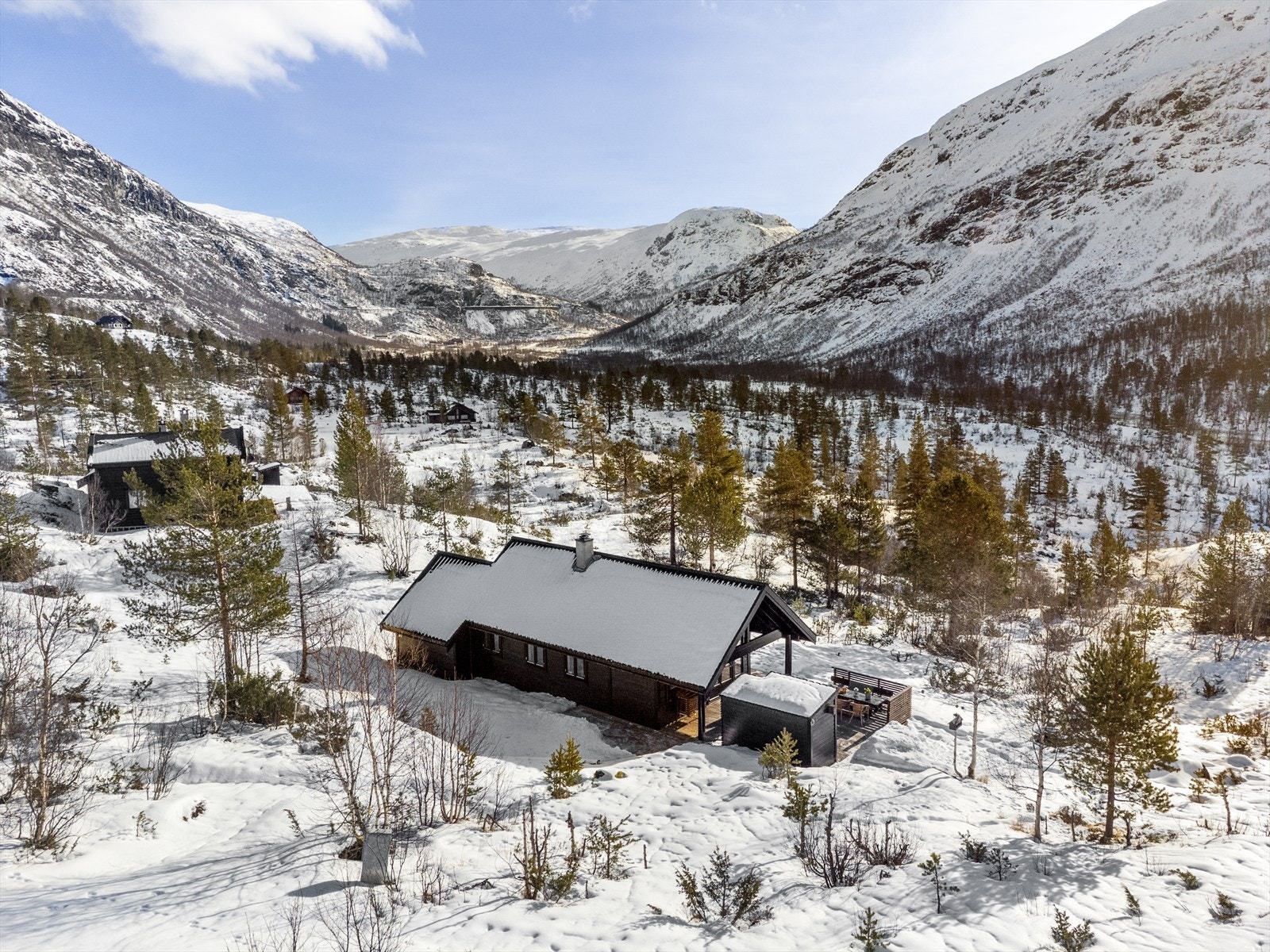 Mjølfjell med sine attraktive hytteområder ligger ca. 50 minutters kjøring fra Voss. Galleribilde