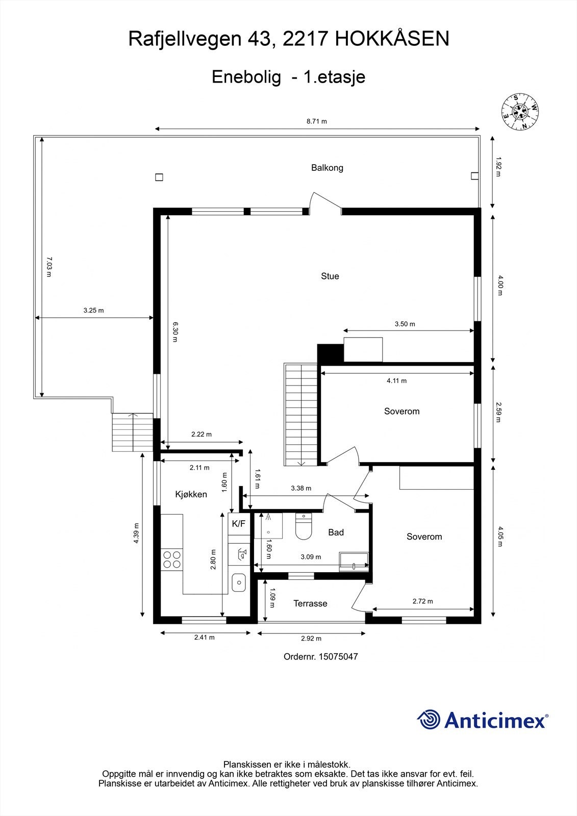 Plantegning - 1.etasje Galleribilde