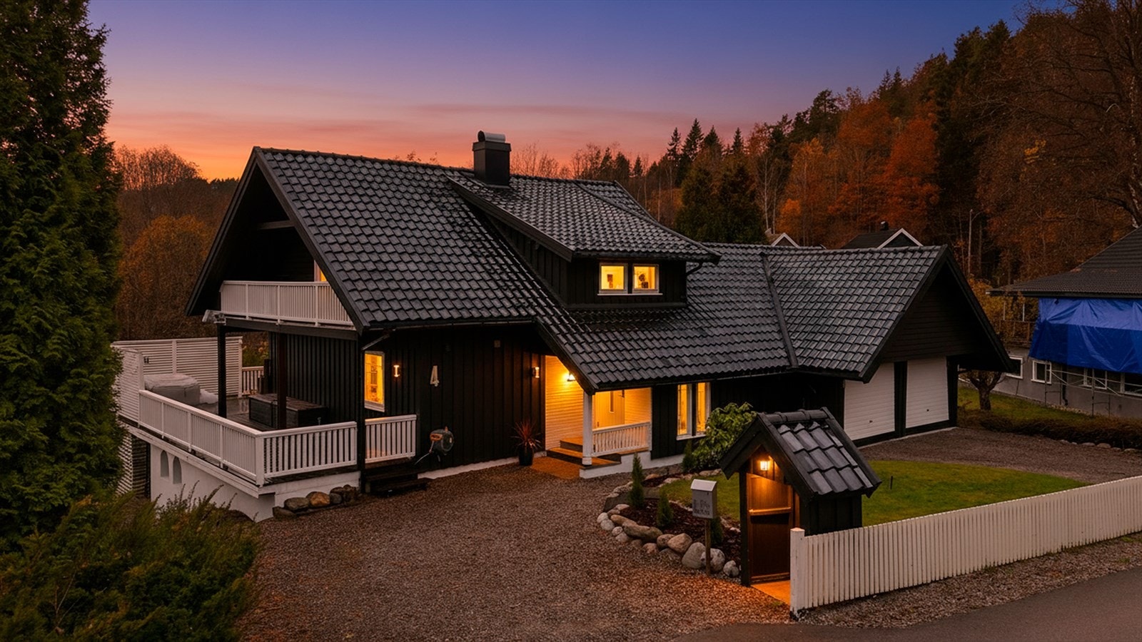 Kveldsstemning i Skoglundveien 4 Galleribilde