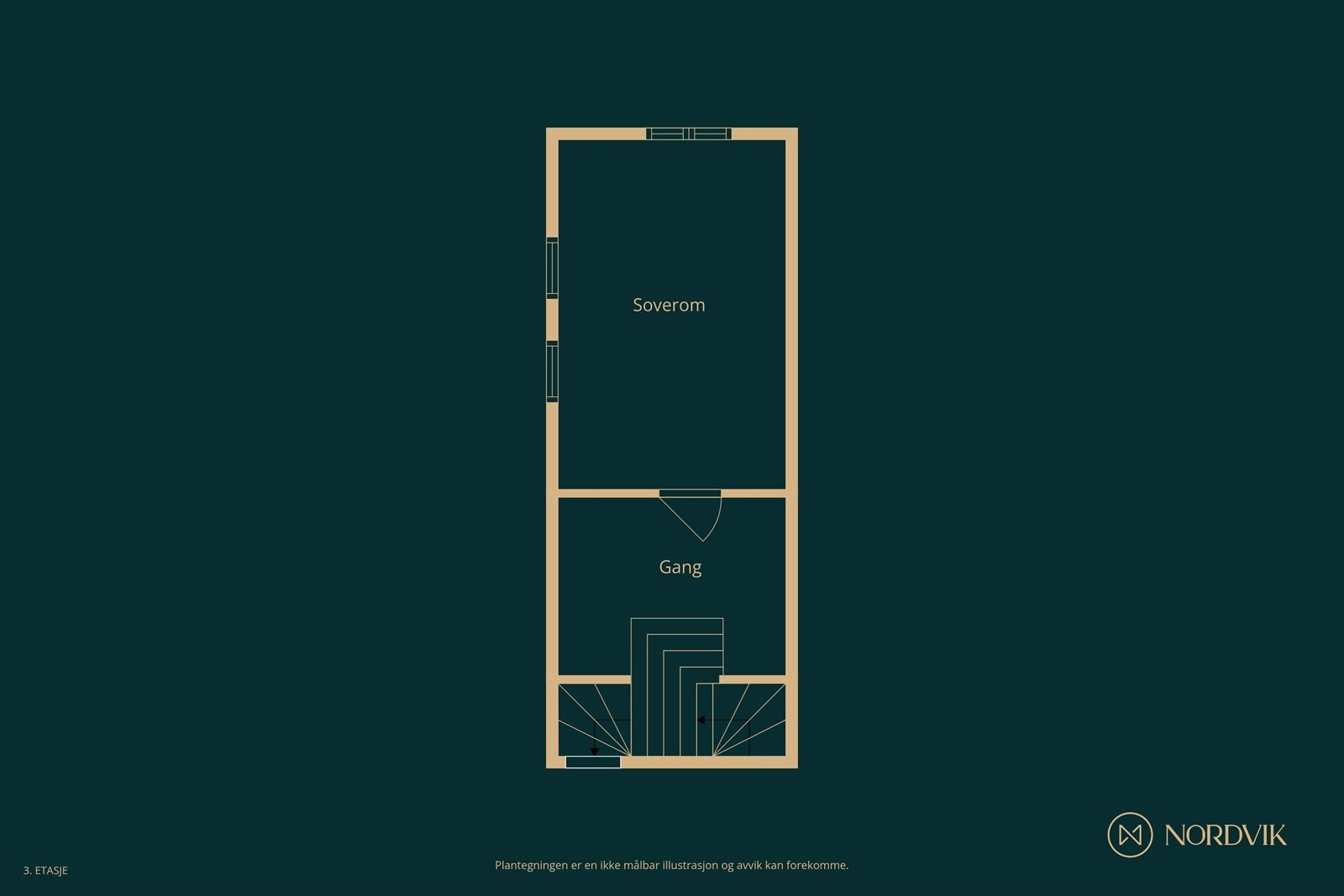 Plantegning mellomplan - over garasje Galleribilde