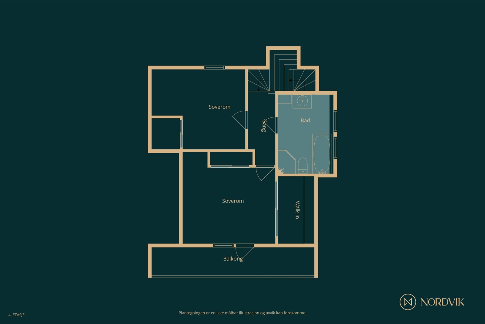 Plantegning 2.etasje Galleribilde