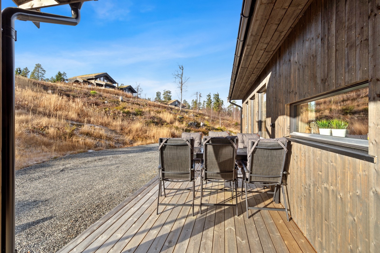 Her kan man sitte lunt og godt. Galleribilde