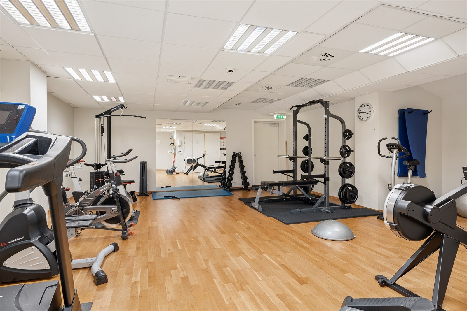 I tillegg finnes et velutstyrt trimrom til benyttelse for beboerne - en praktisk løsning i hverdagen. Galleribilde