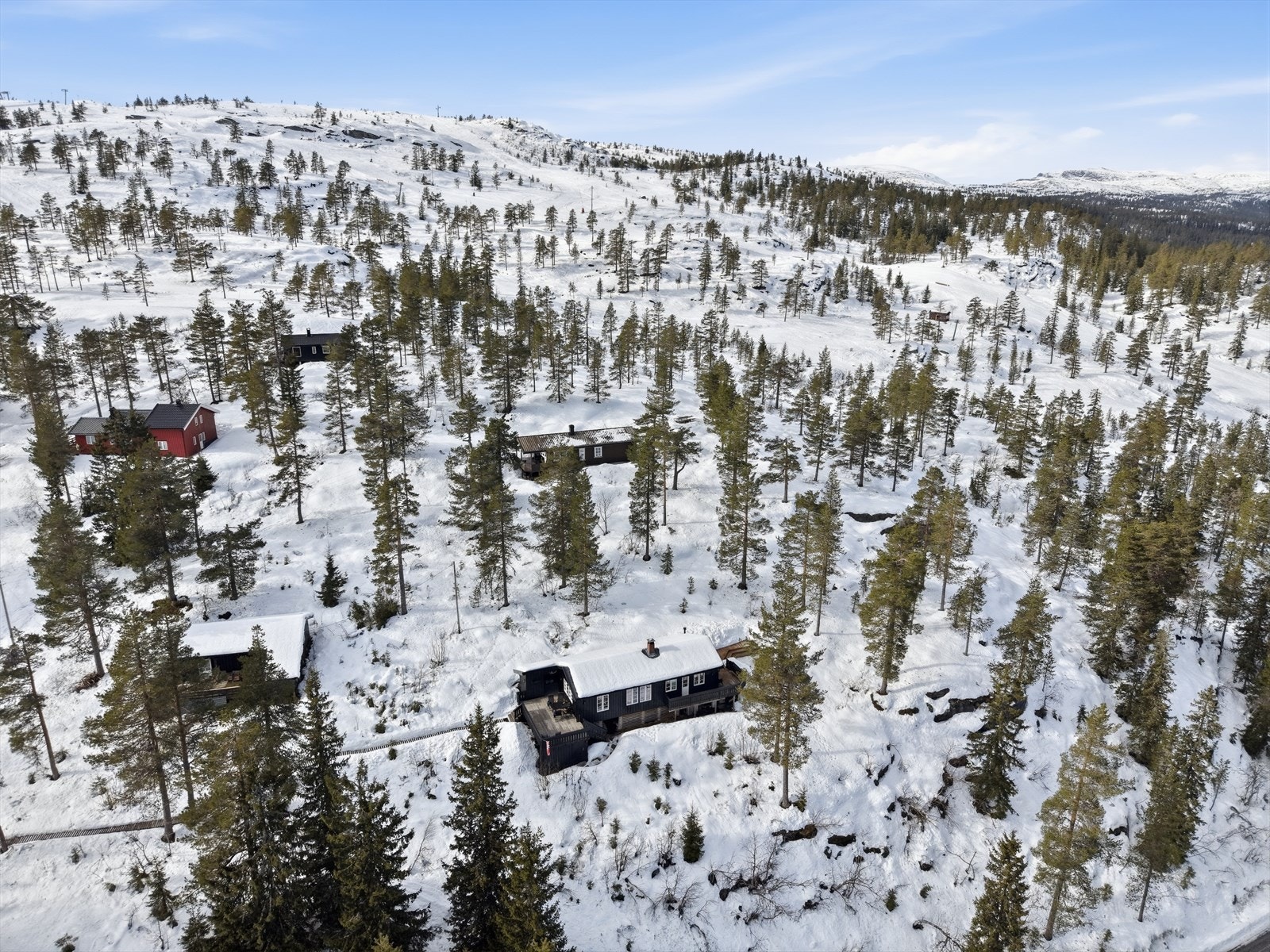 Fagerfjell skisenter i umiddelbar nærhet. Galleribilde