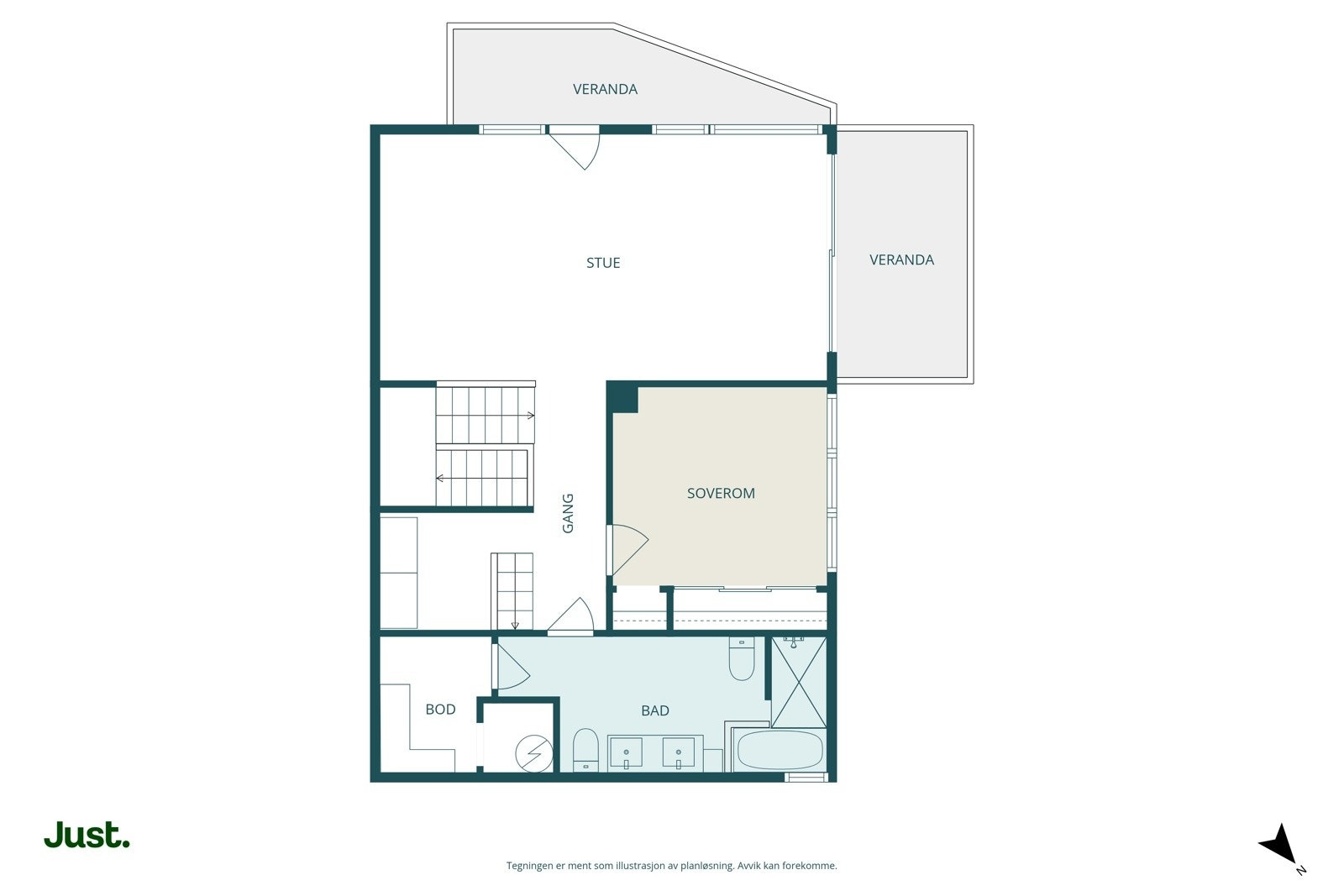 Planskisse andre plan