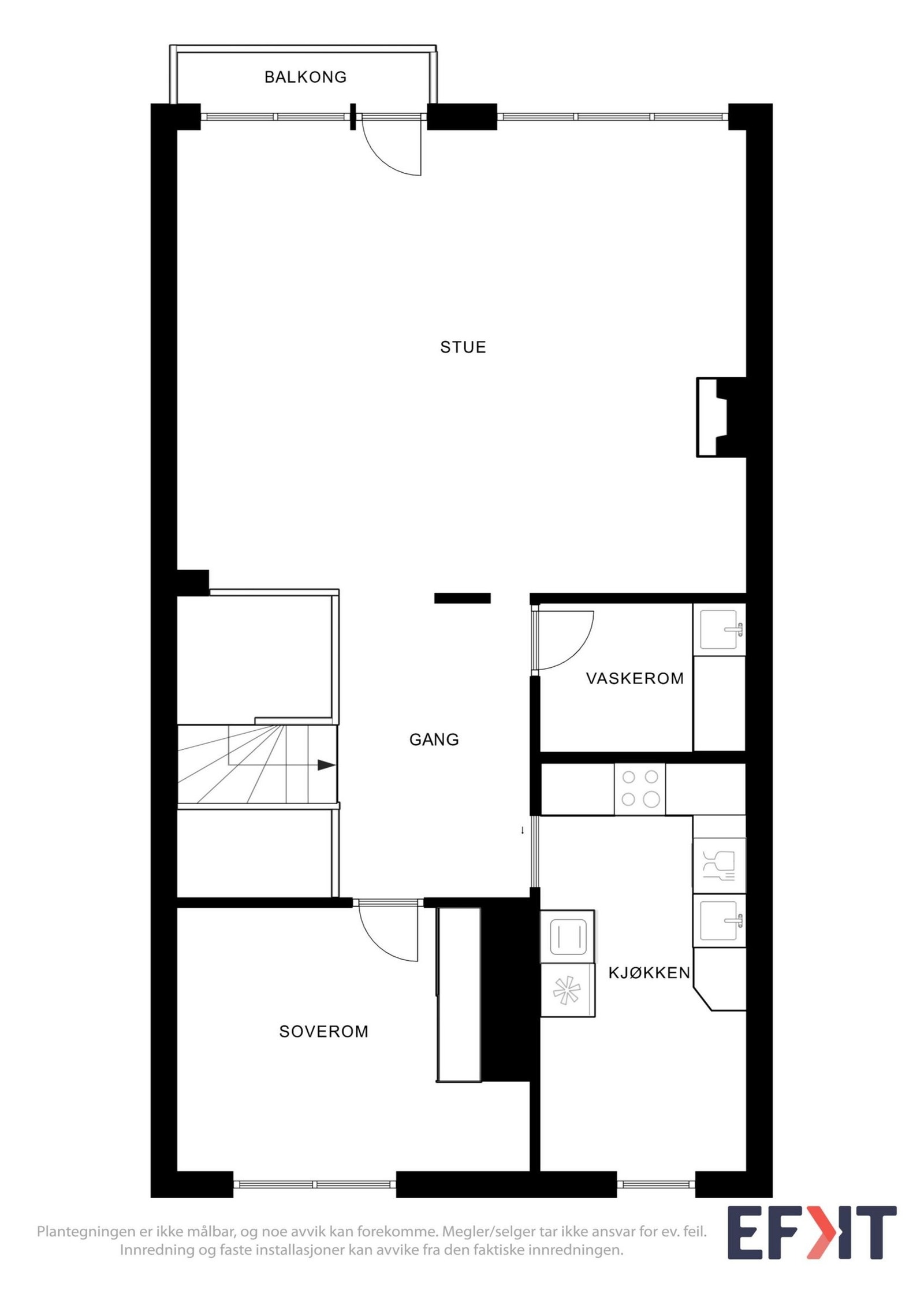 Plantegning 4.etg. Galleribilde