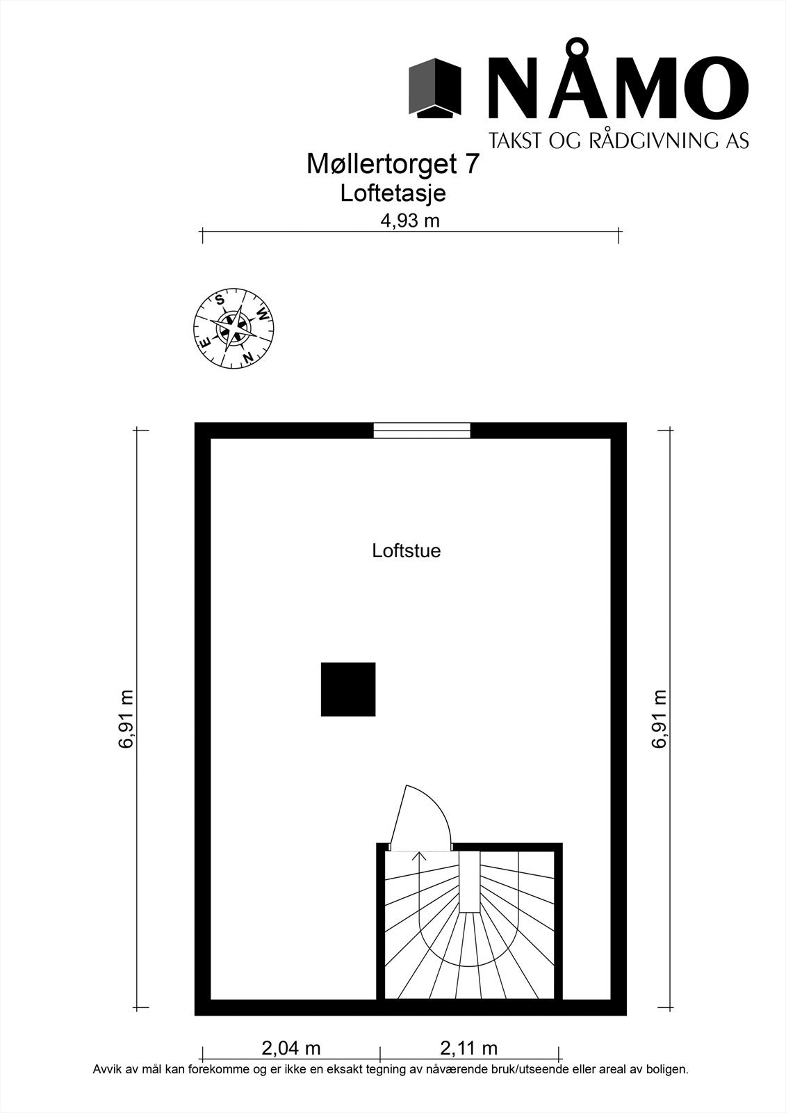 Planskisse loftetasje. Galleribilde