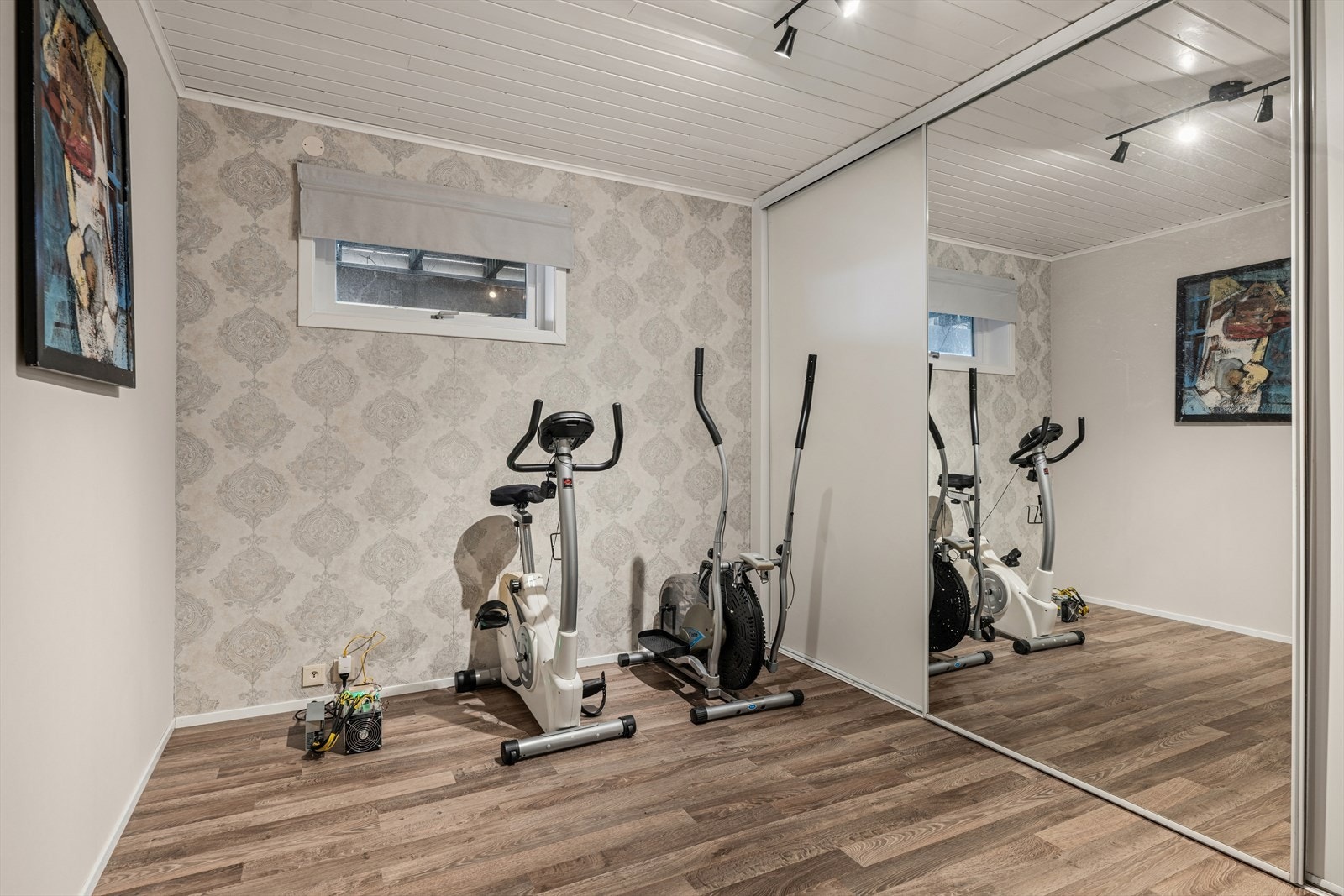 Bodrom innredet for trening. Galleribilde