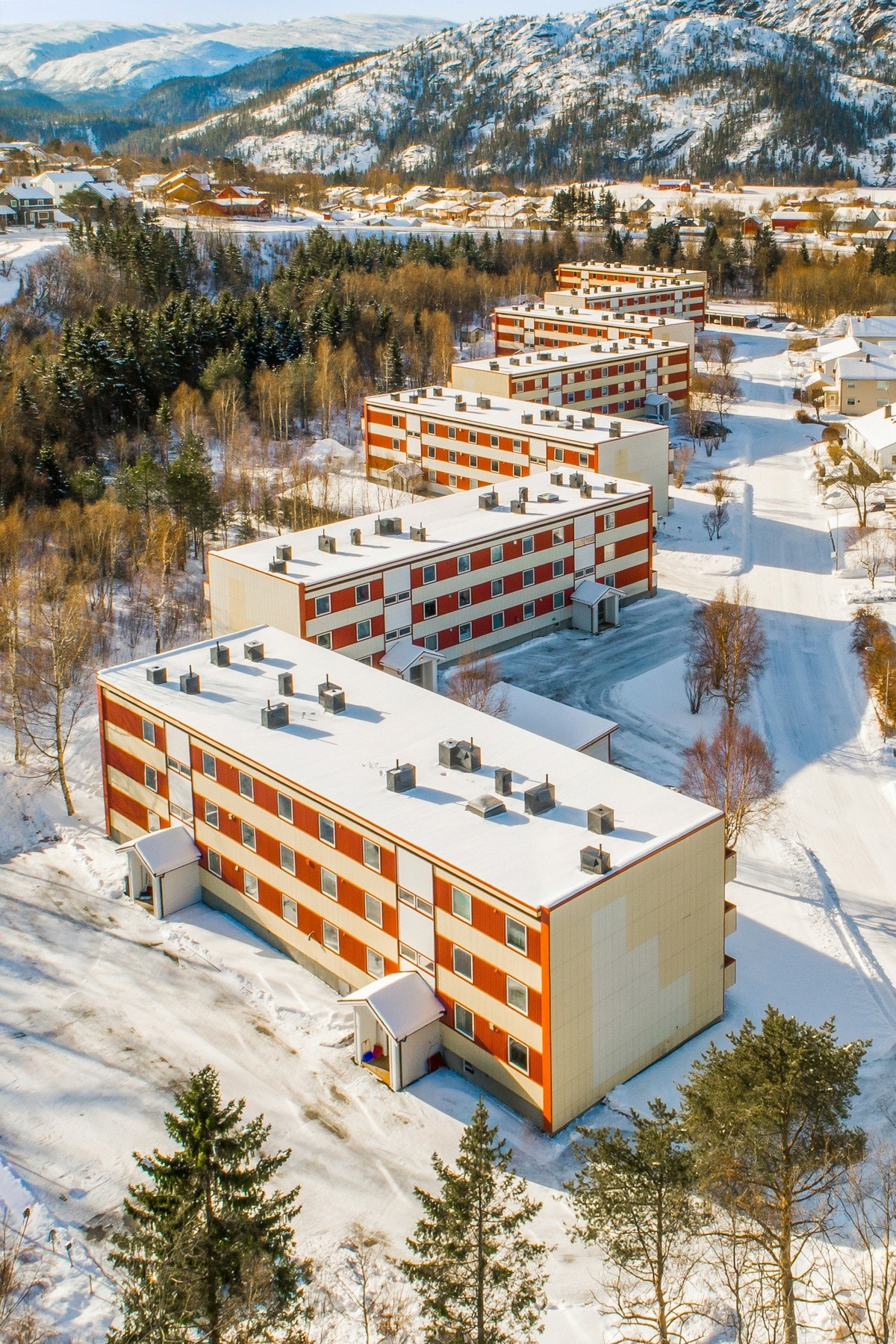 Det er totalt 7 boligblokker fordelt på borettslaget Trudvang 1 & 2. Galleribilde