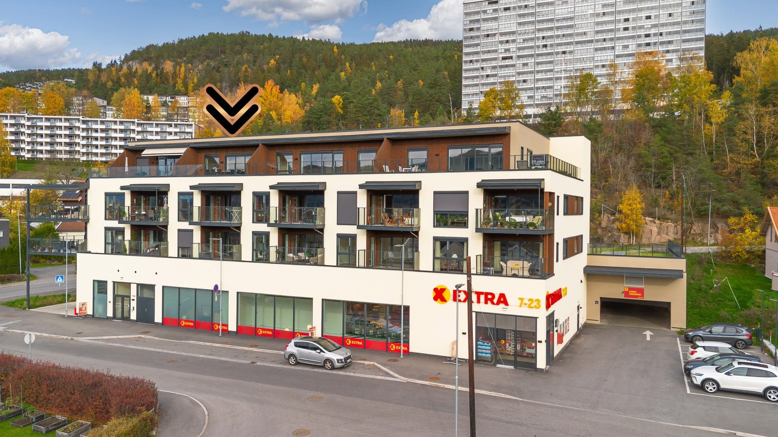 Boligens beliggenhet i øverste etasje Galleribilde