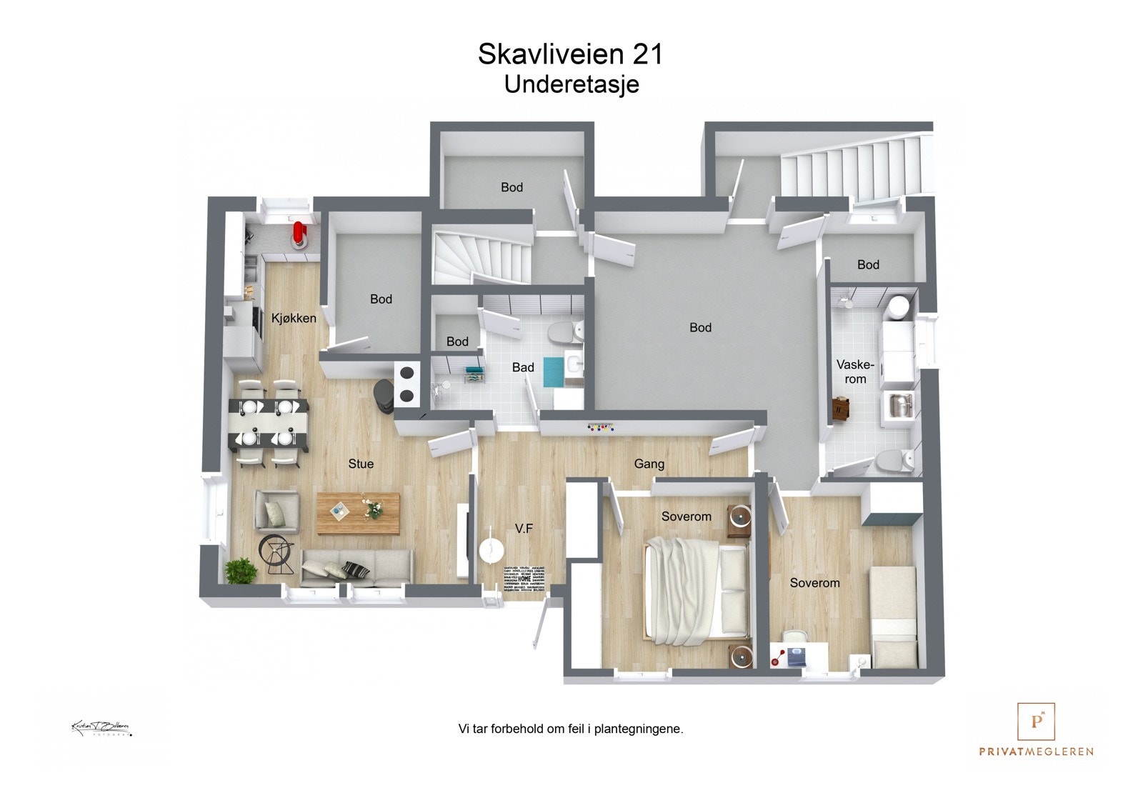 Plantegning underetasje Galleribilde