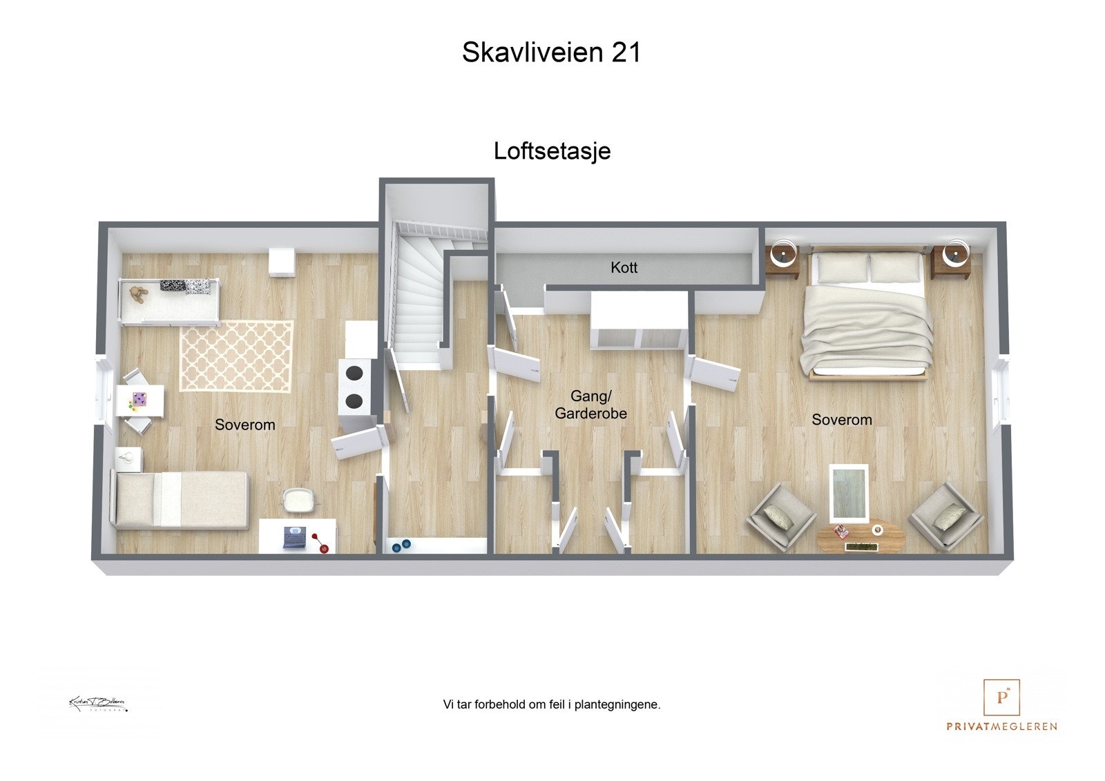 Plantegning loftetasje Galleribilde