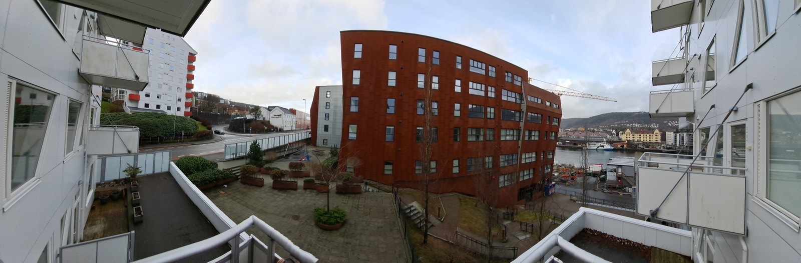 Panoramabilde fra terrasse Galleribilde