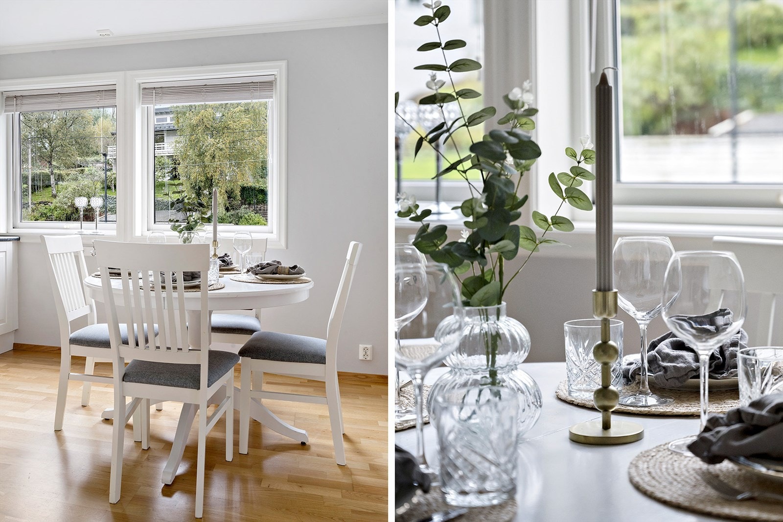 Integrerte hvitevarer på kjøkkenet følger med ved salg. Galleribilde