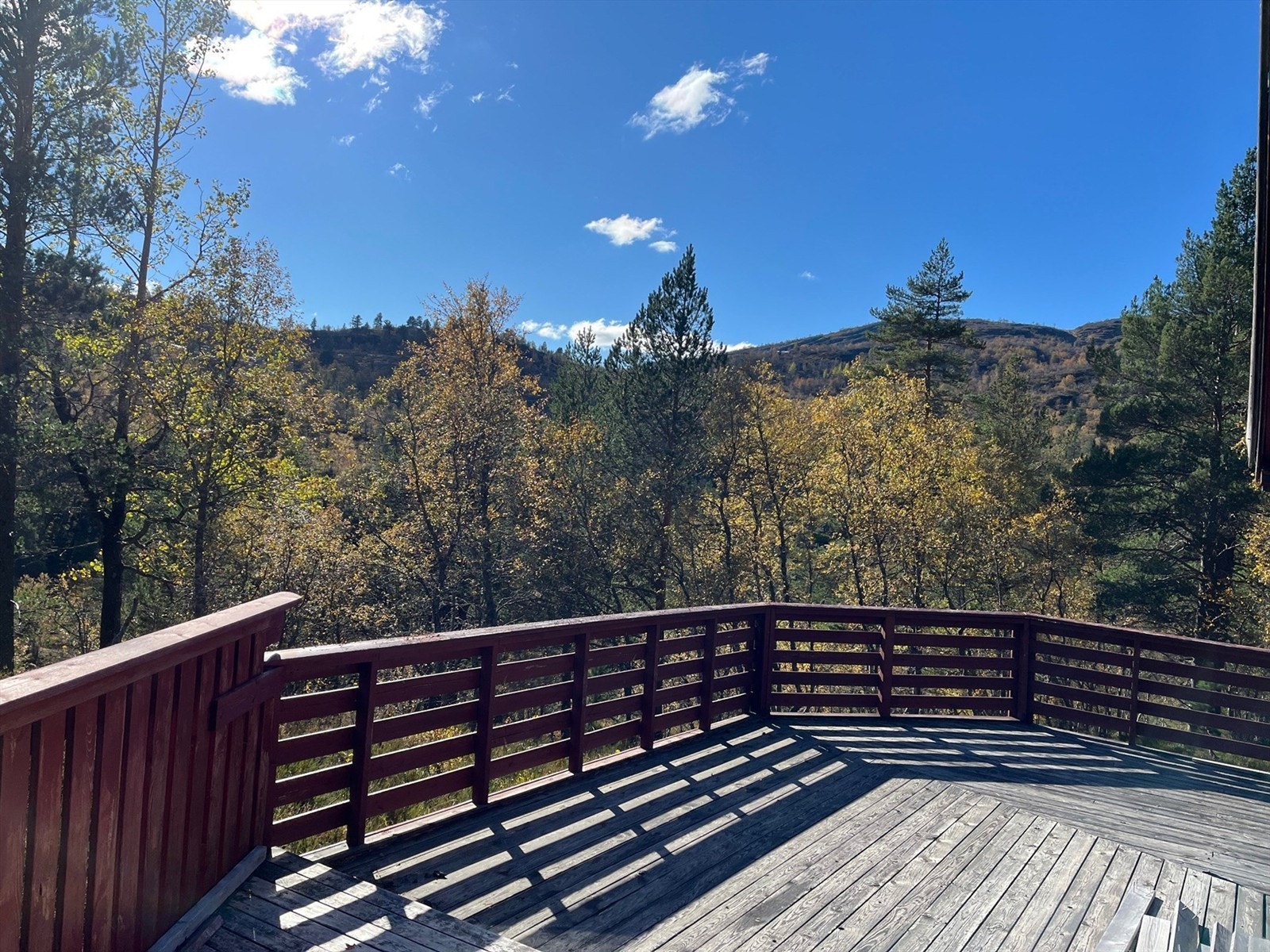 Solrik veranda med flott utsikt. Galleribilde