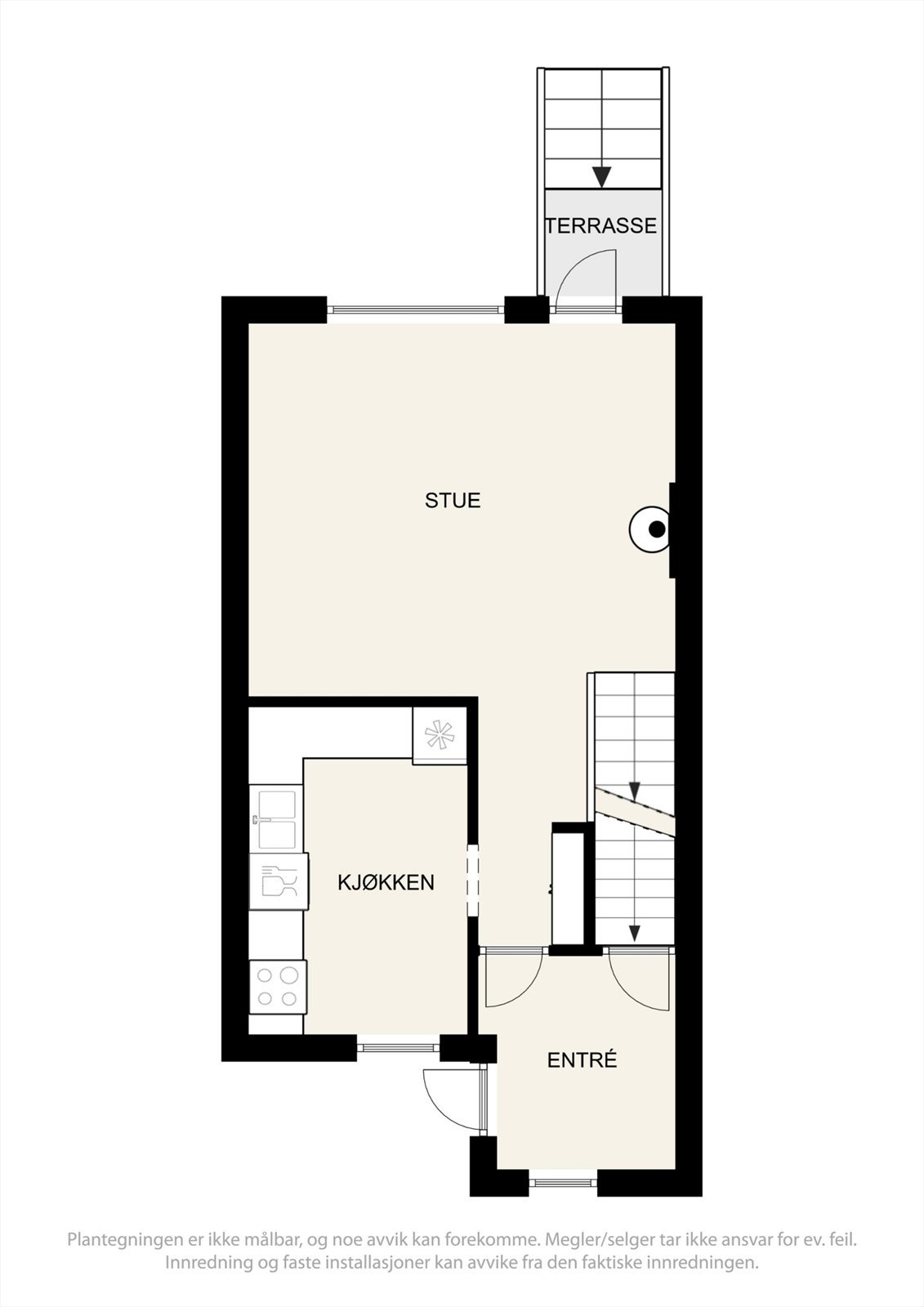 Plantegning 1. etasje Galleribilde