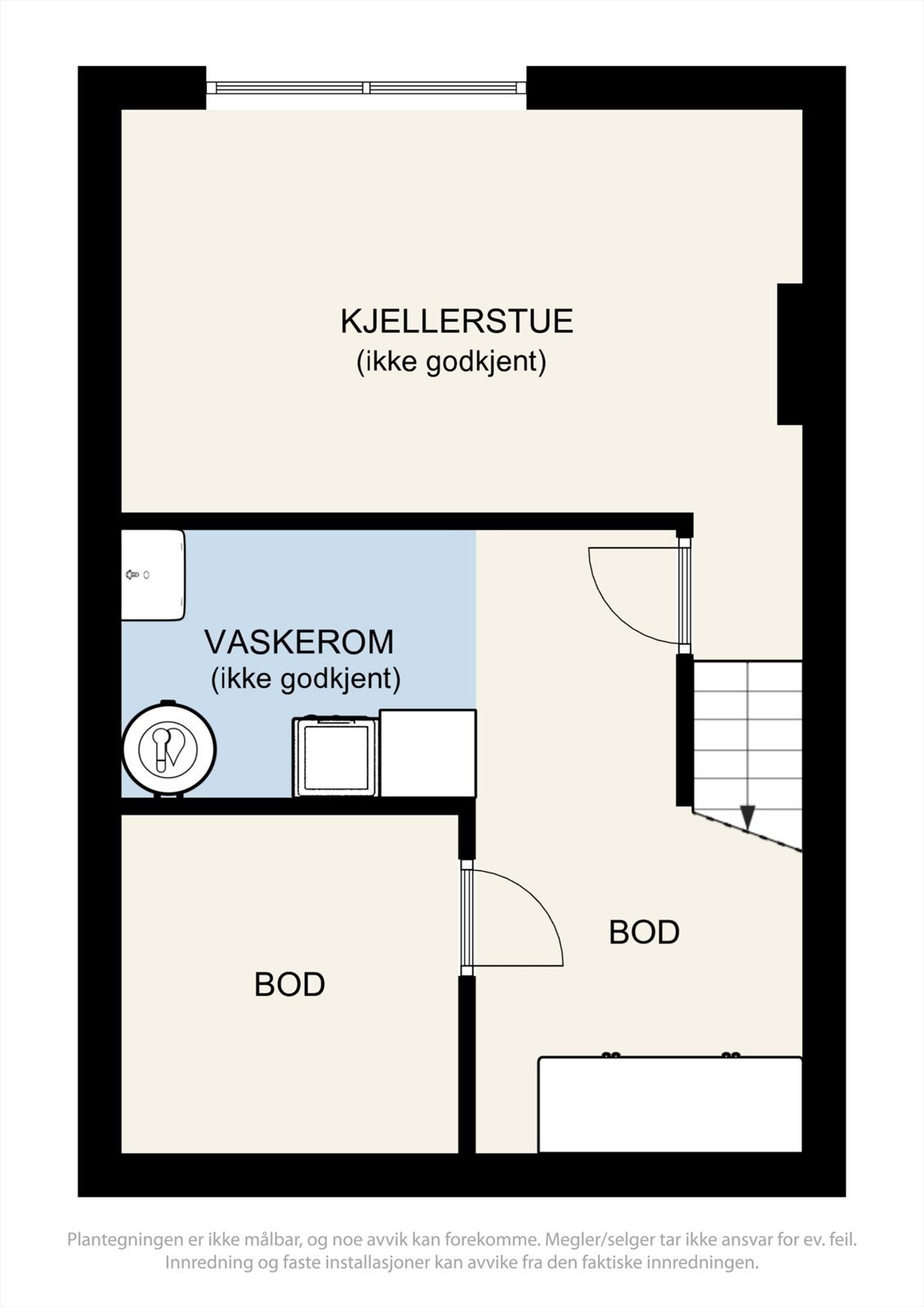 Plantegning kjeller Galleribilde