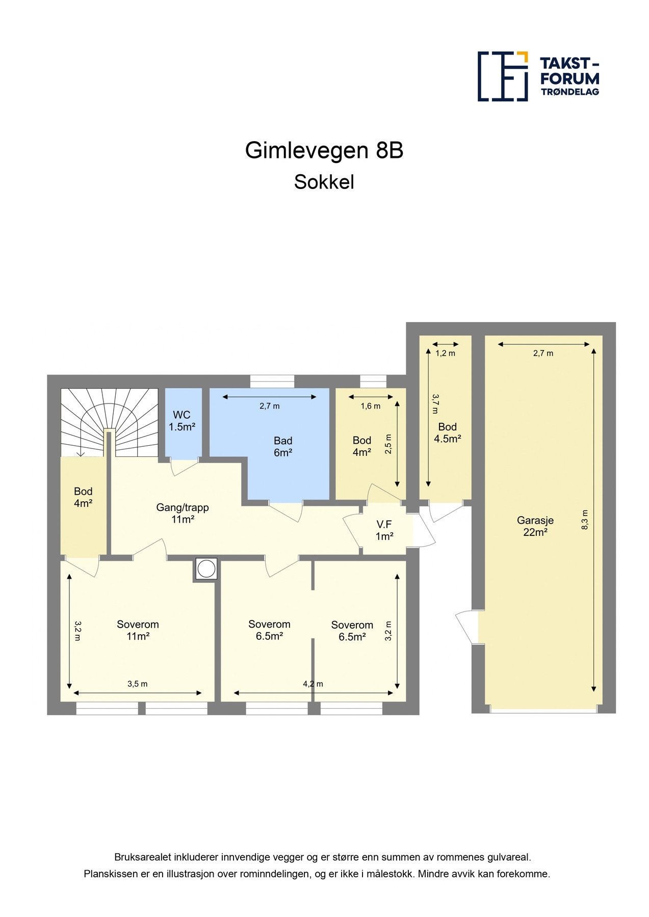 Plantegning sokkel. Galleribilde