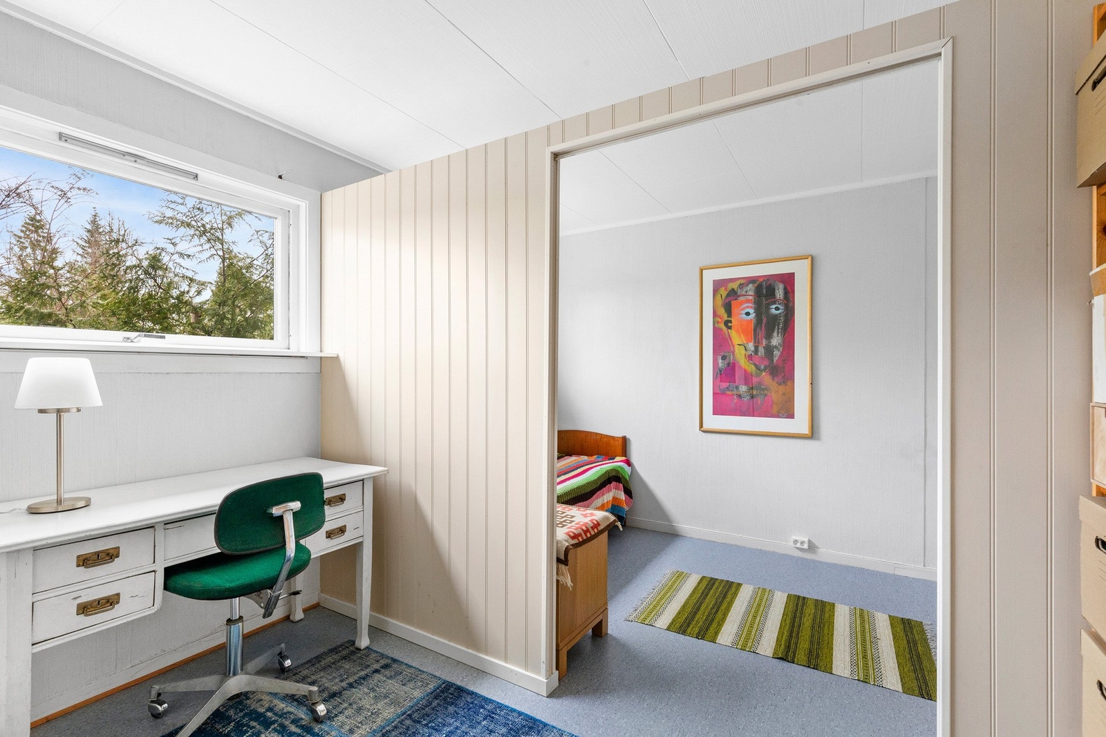 Disse er opprinnelig godkjent som to separate soverom. Muligheter for å etablere det tredje soverommet i boligen. Galleribilde