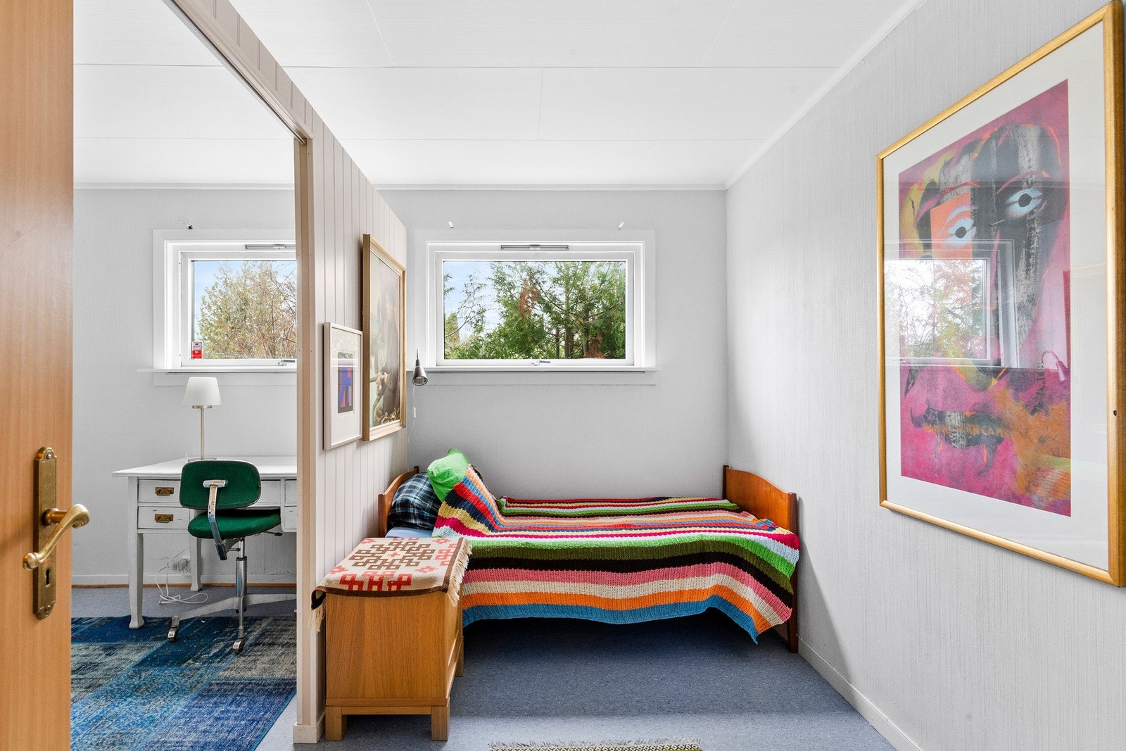 Det andre soverommet har to deler hvor begge måler 6,5 kvadratmeter. Galleribilde