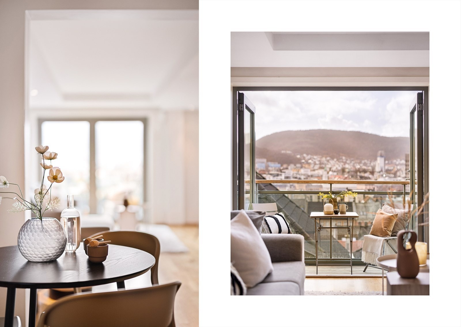 Utgang til balkong fra stuen gir enkel tilgang til uteområdet. Galleribilde