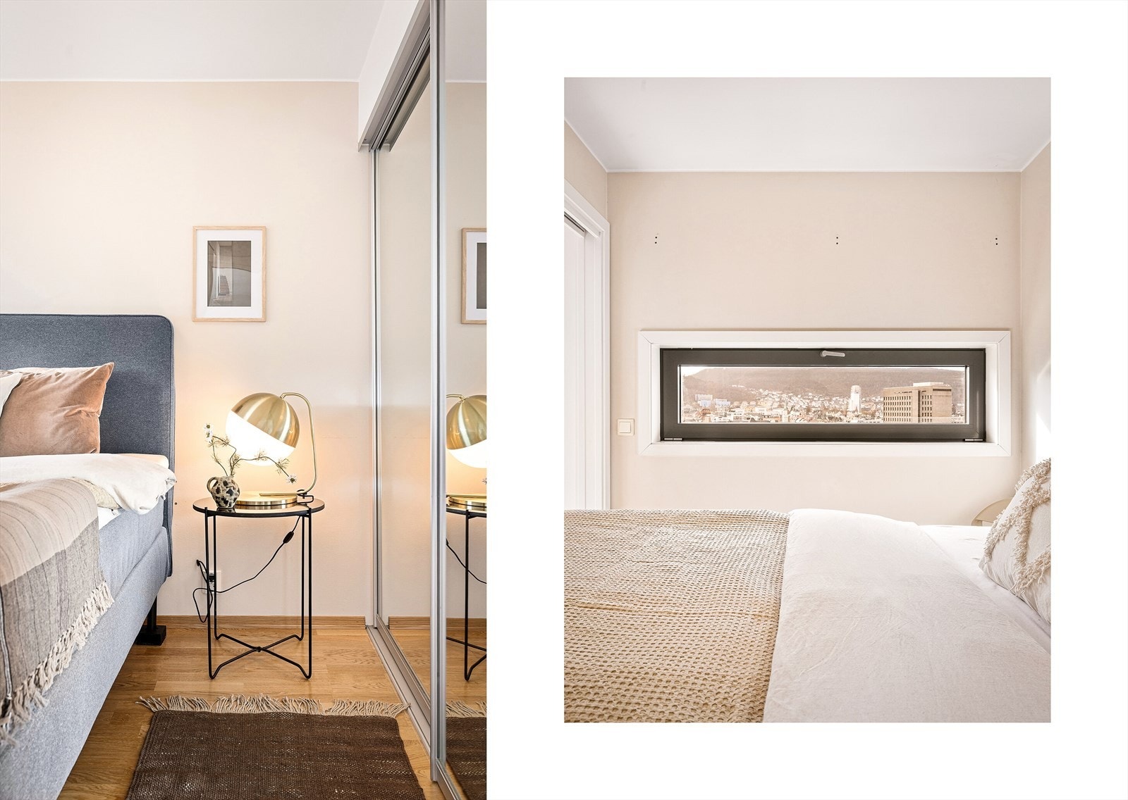 Vindu gir naturlig lysinnslipp og utsikt til omkringliggende område. Galleribilde