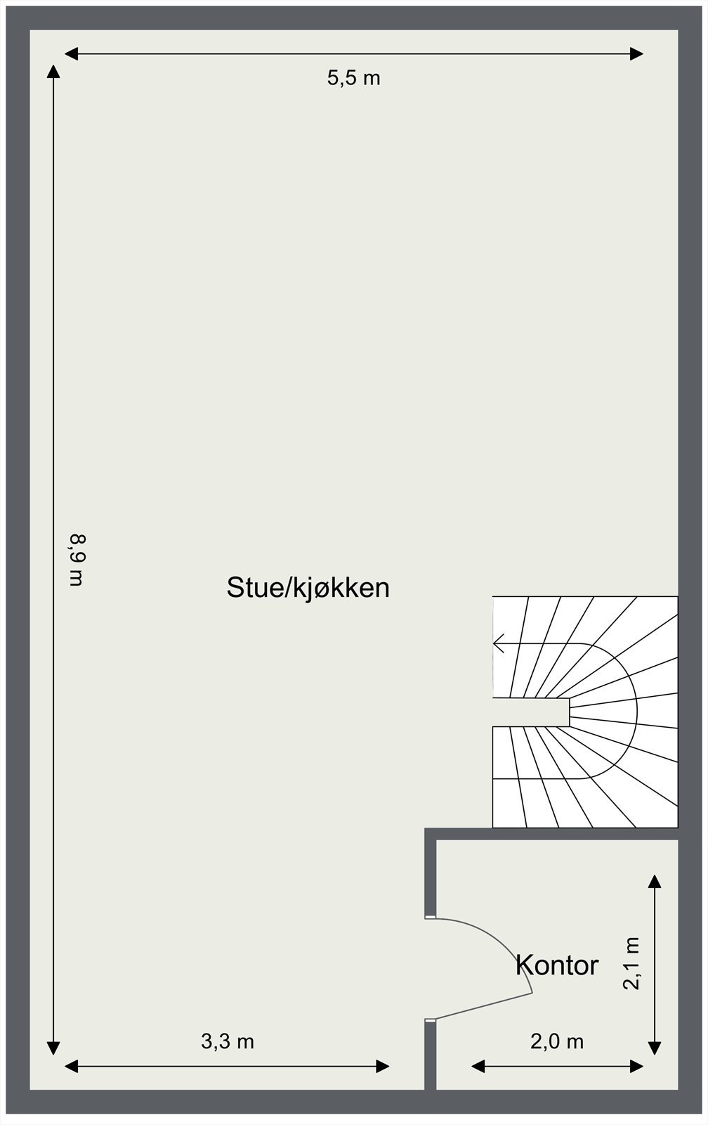 Plantegning - 2. etasje Galleribilde