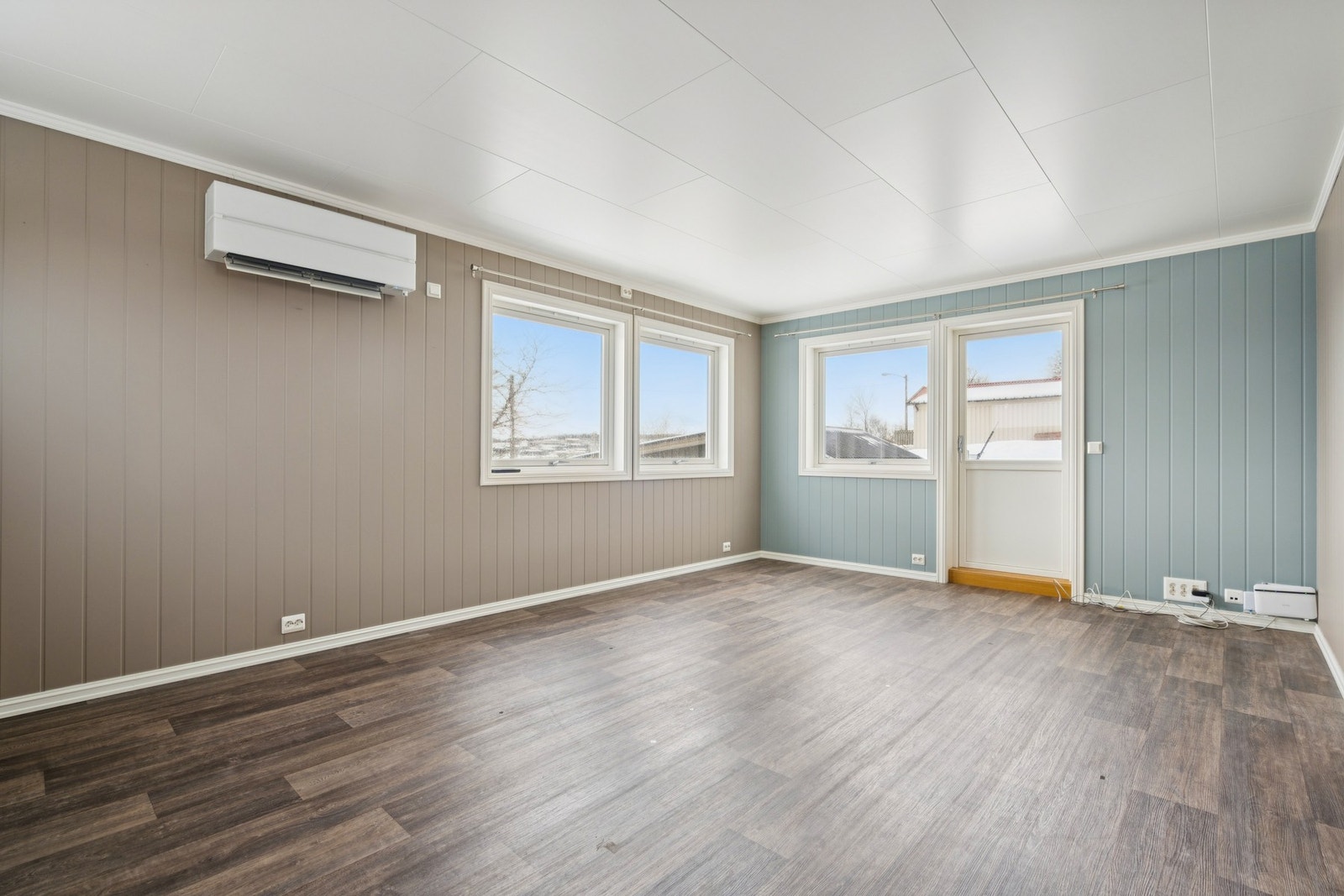 En energieffektiv varmepumpe fra Mitsubishi (2018) sørger for jevn temperatur. Galleribilde