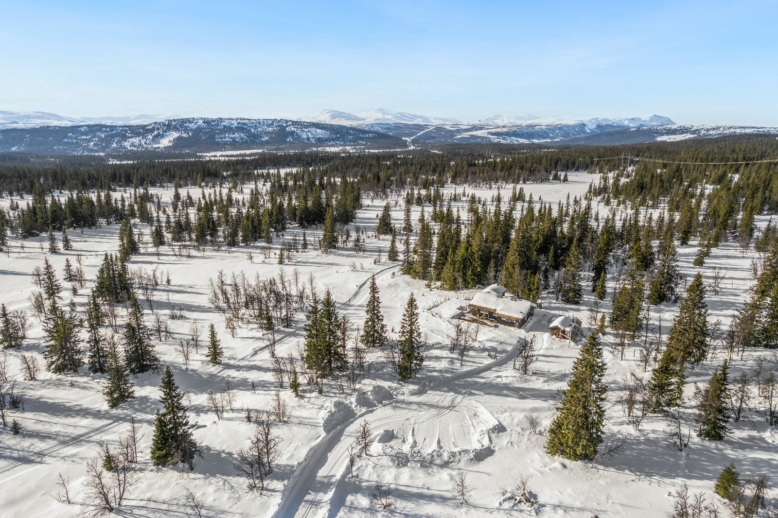 Sommerhalvåret åpner for et rikt utvalg av turmuligheter til fots, med merkede stier og spektakulære fjelltopper som Ongsjøfjellet, Ruten og Gråhøin - alle synlige fra hytta. Galleribilde