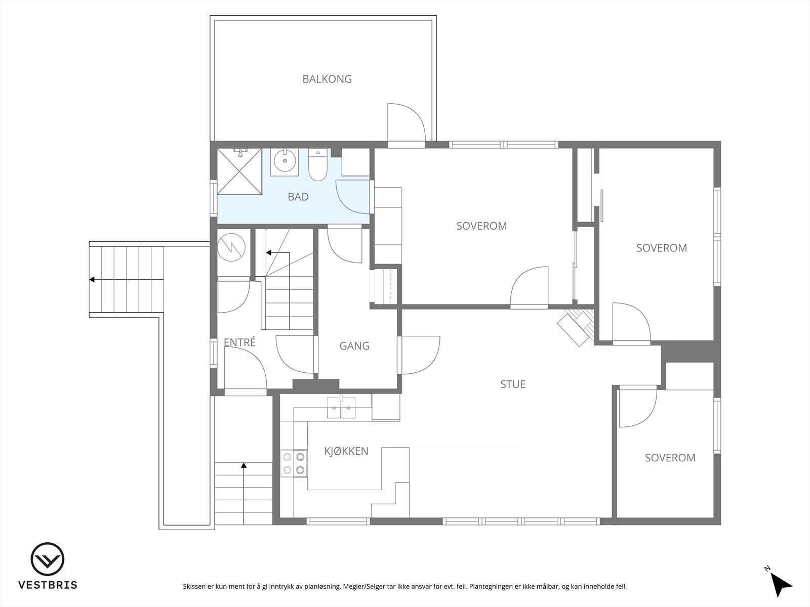 Planteging 1. etasje Galleribilde