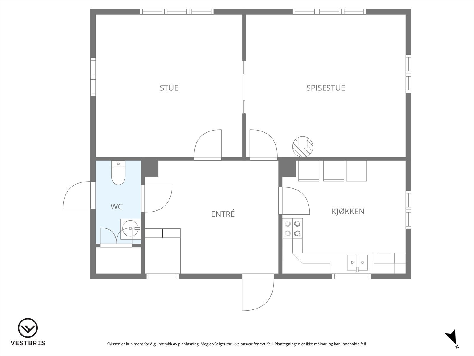 Plantegning hovedplan Galleribilde