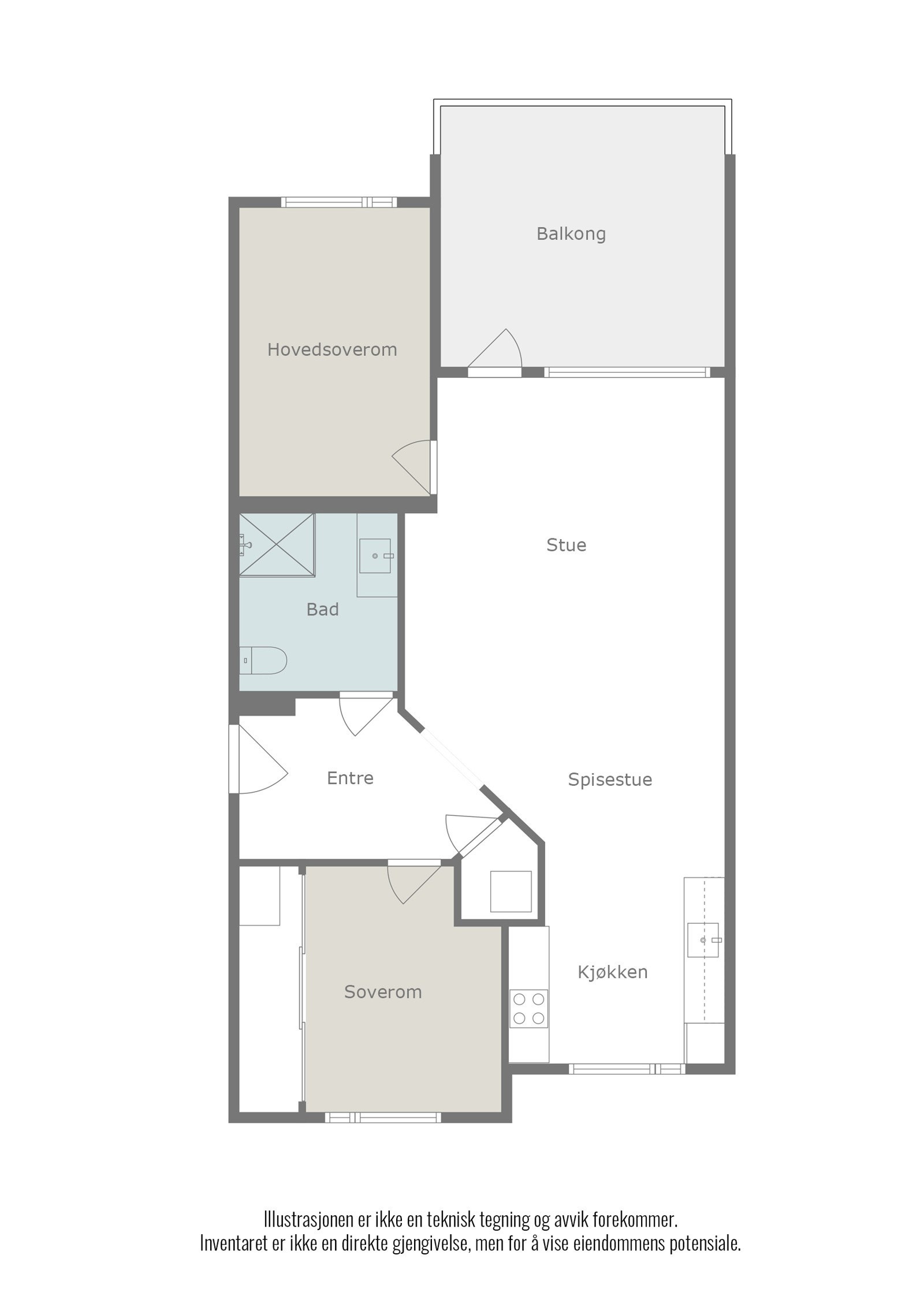 Plantegning Galleribilde