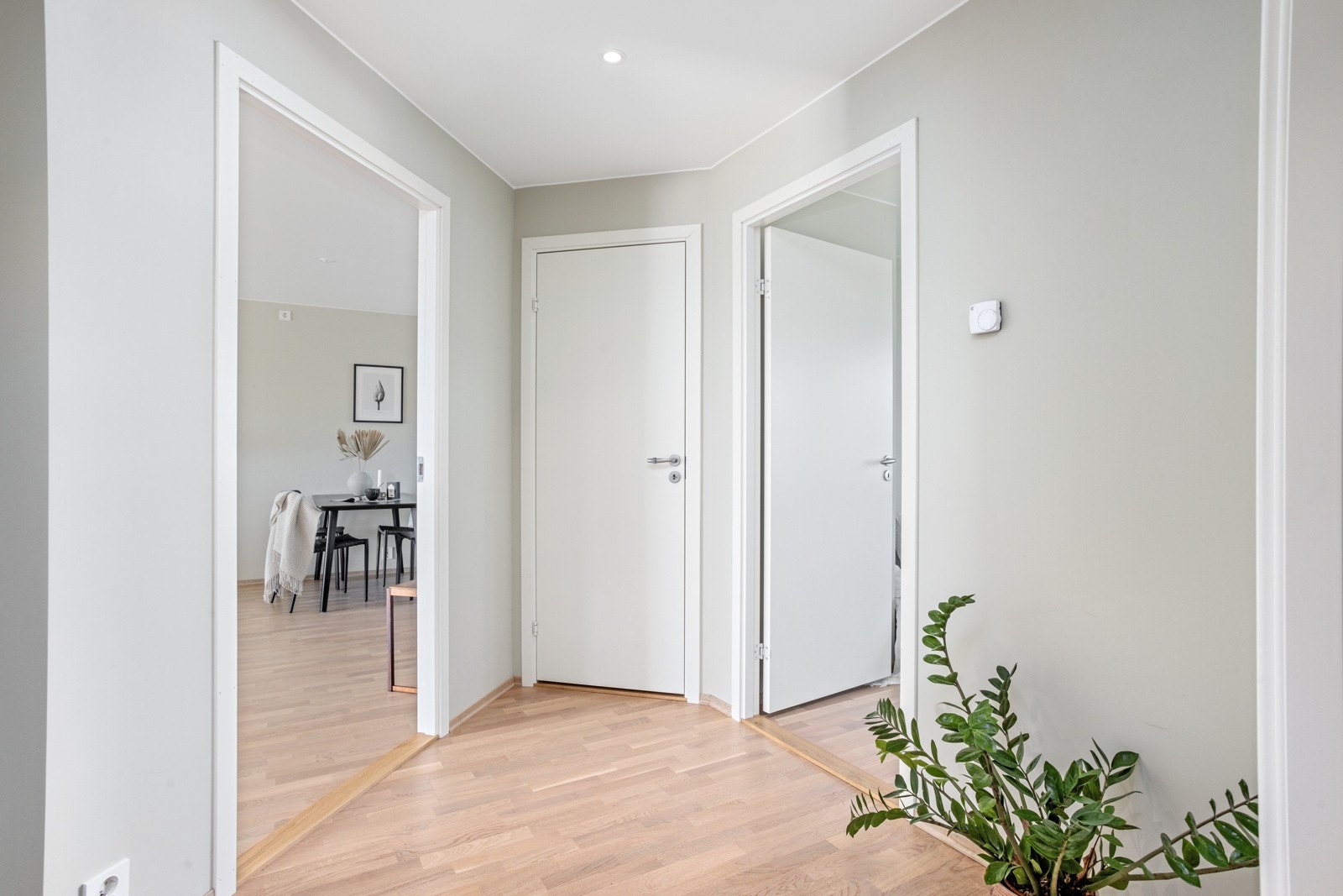 Gangen fører deg videre til øvrige rom i leiligheten. Galleribilde