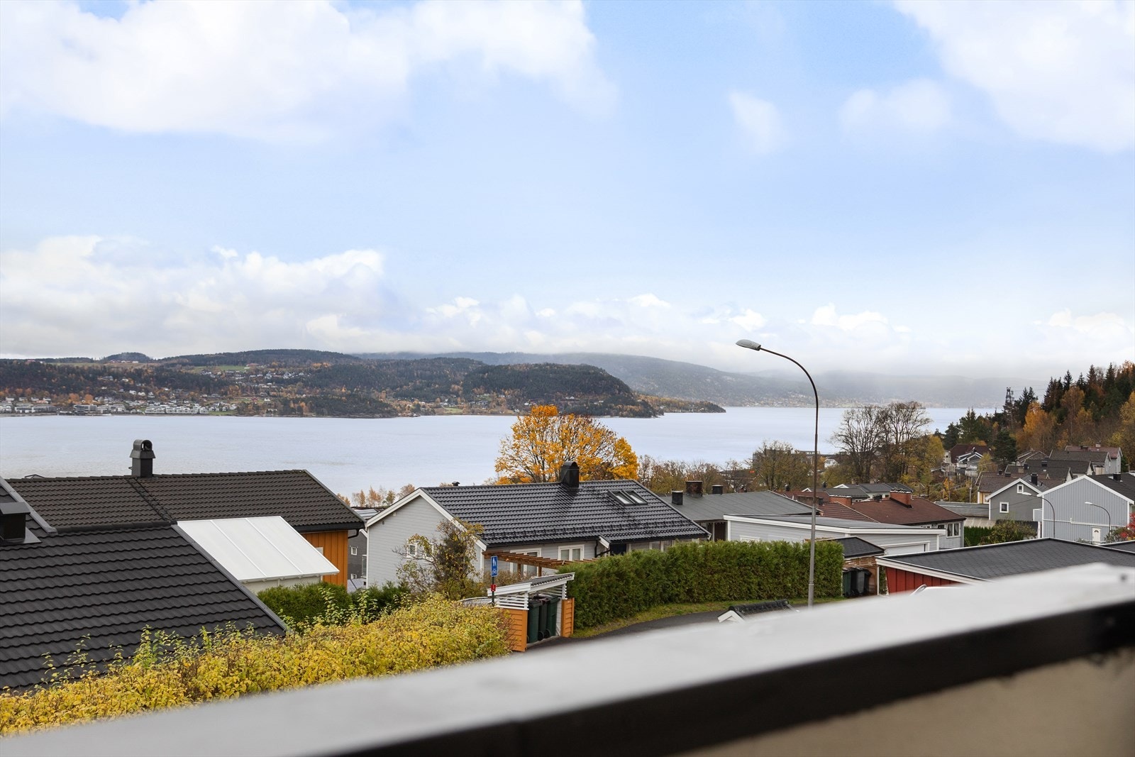 Her er det fantastisk skue utover Drammensfjorden Galleribilde