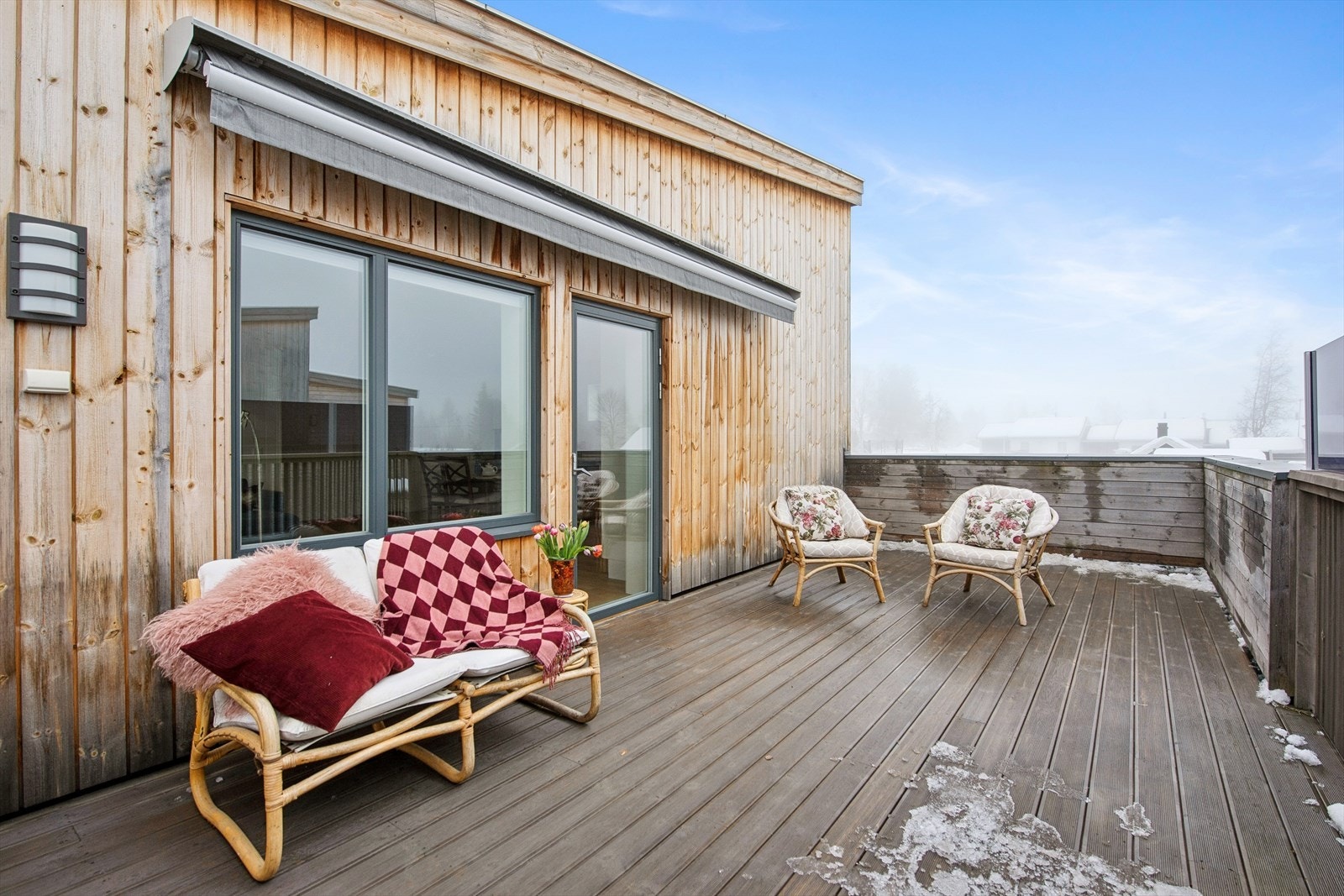 Leiligheten har 2 terrasser på til sammen 34 m², som gir rikelig med uteplass. Galleribilde